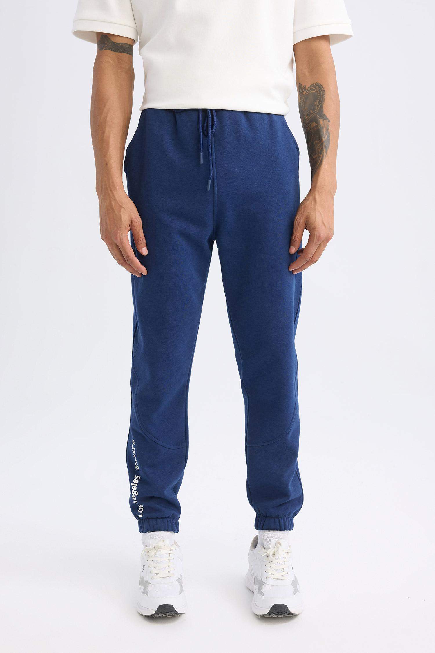 بنطلون سويت بانتس قصة عادية بخصر مطاطي من لوس أنجلوس ليكرز