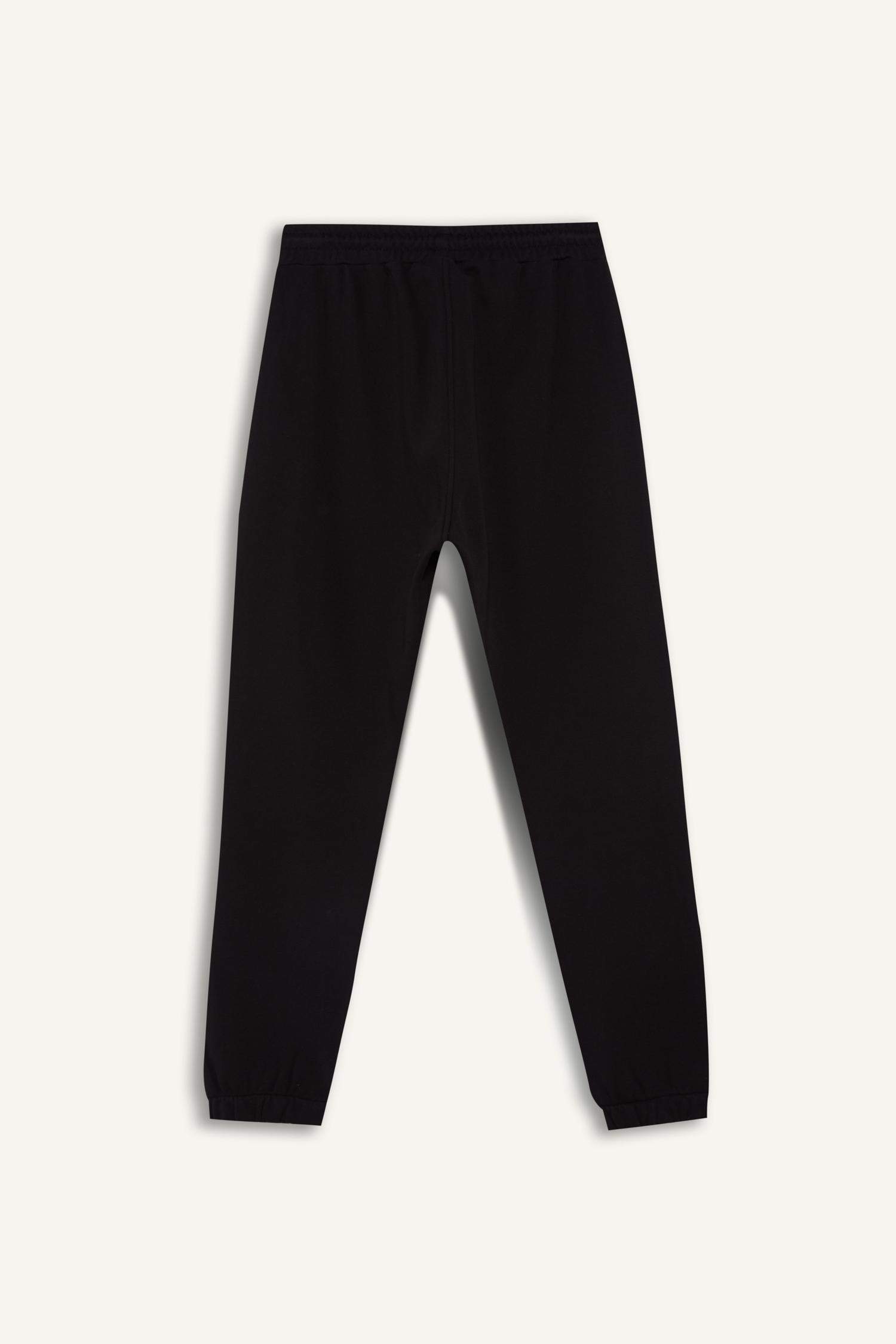 DeFactoFit Kalın Jogger Eşofman Altı NBA Wordmark Standart Fit Cepli Esnek Bantlı Paça