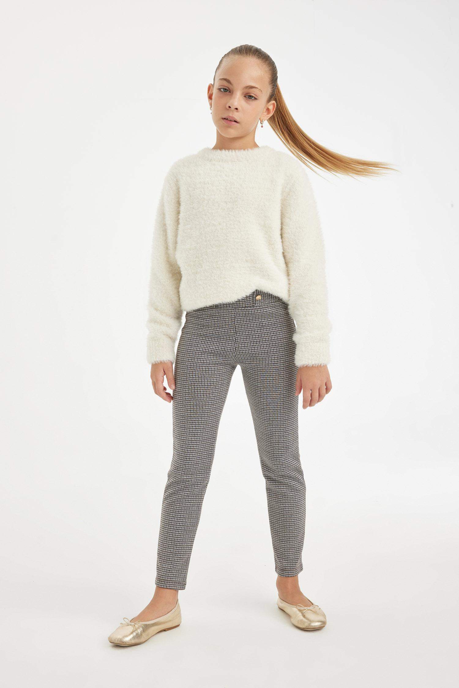 Kız Çocuk Basic Düz Standart Boy Tayt