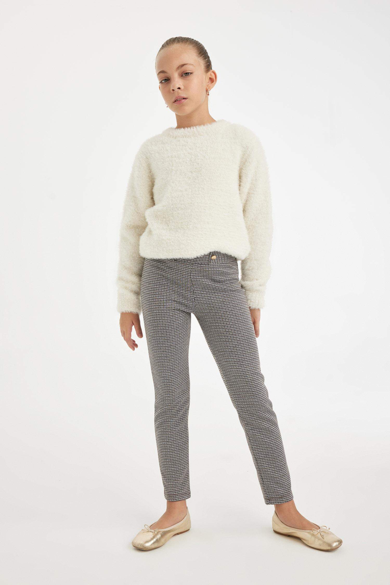 Kız Çocuk Basic Düz Standart Boy Tayt