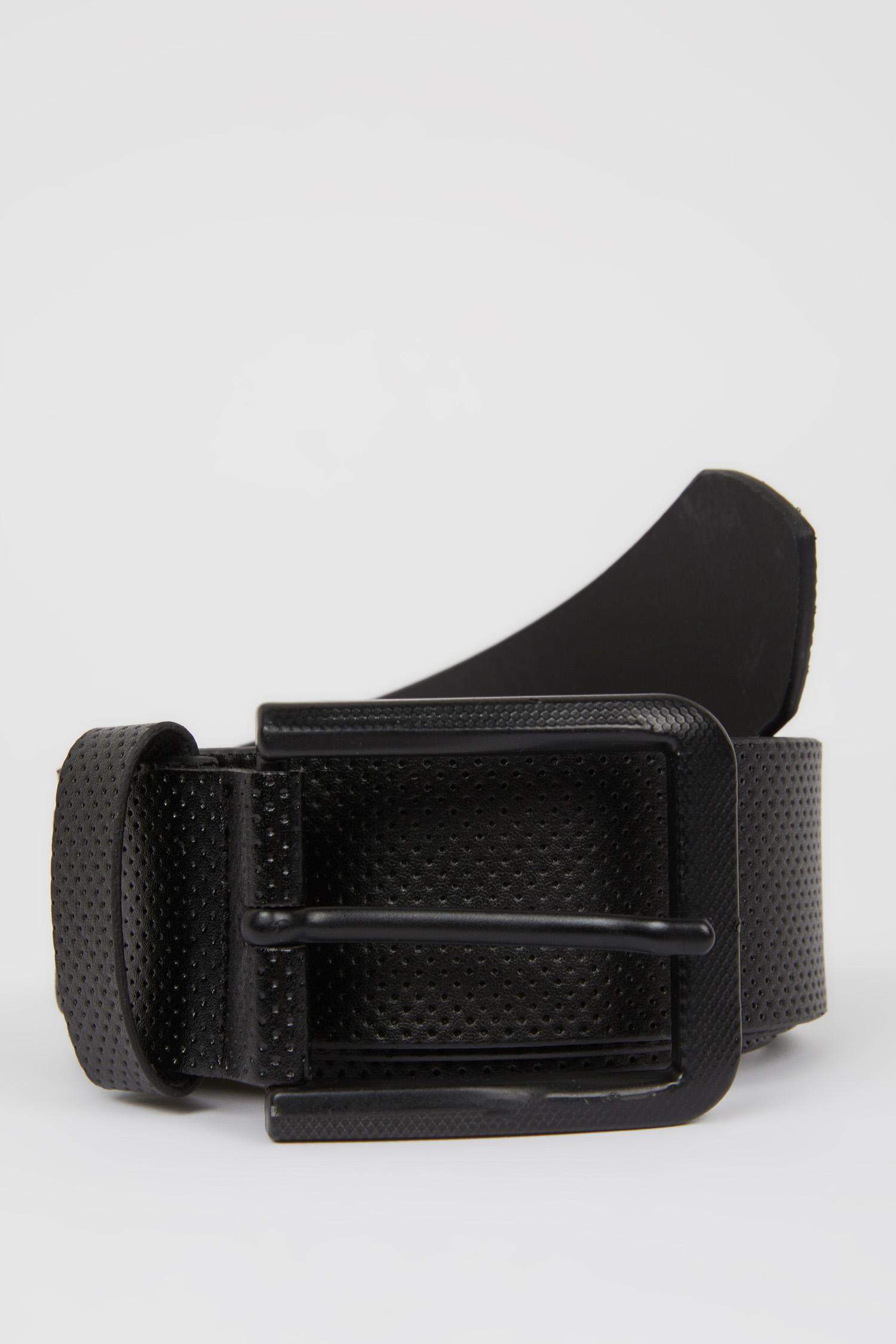 Man Faux Leather Belt