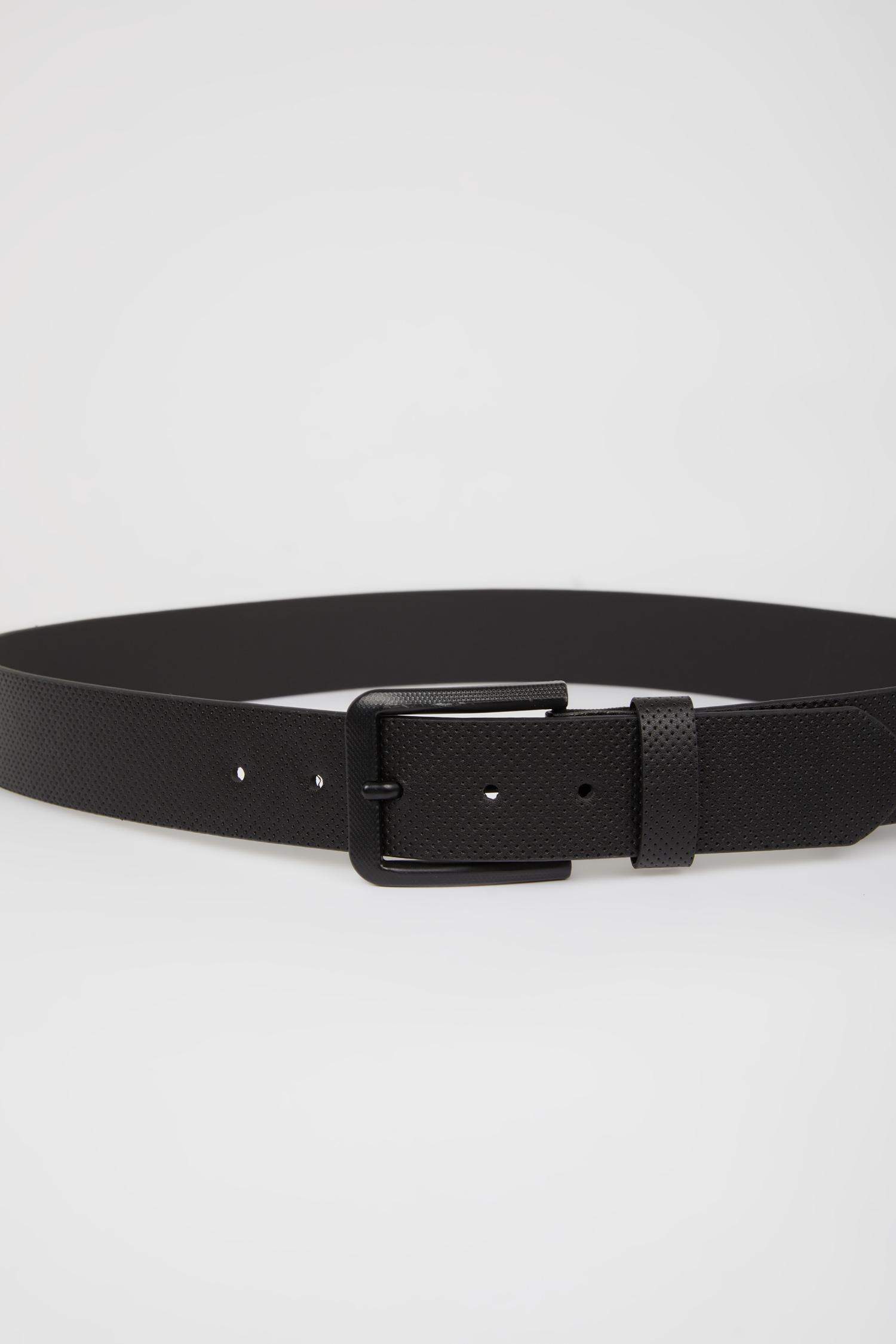 Man Faux Leather Belt