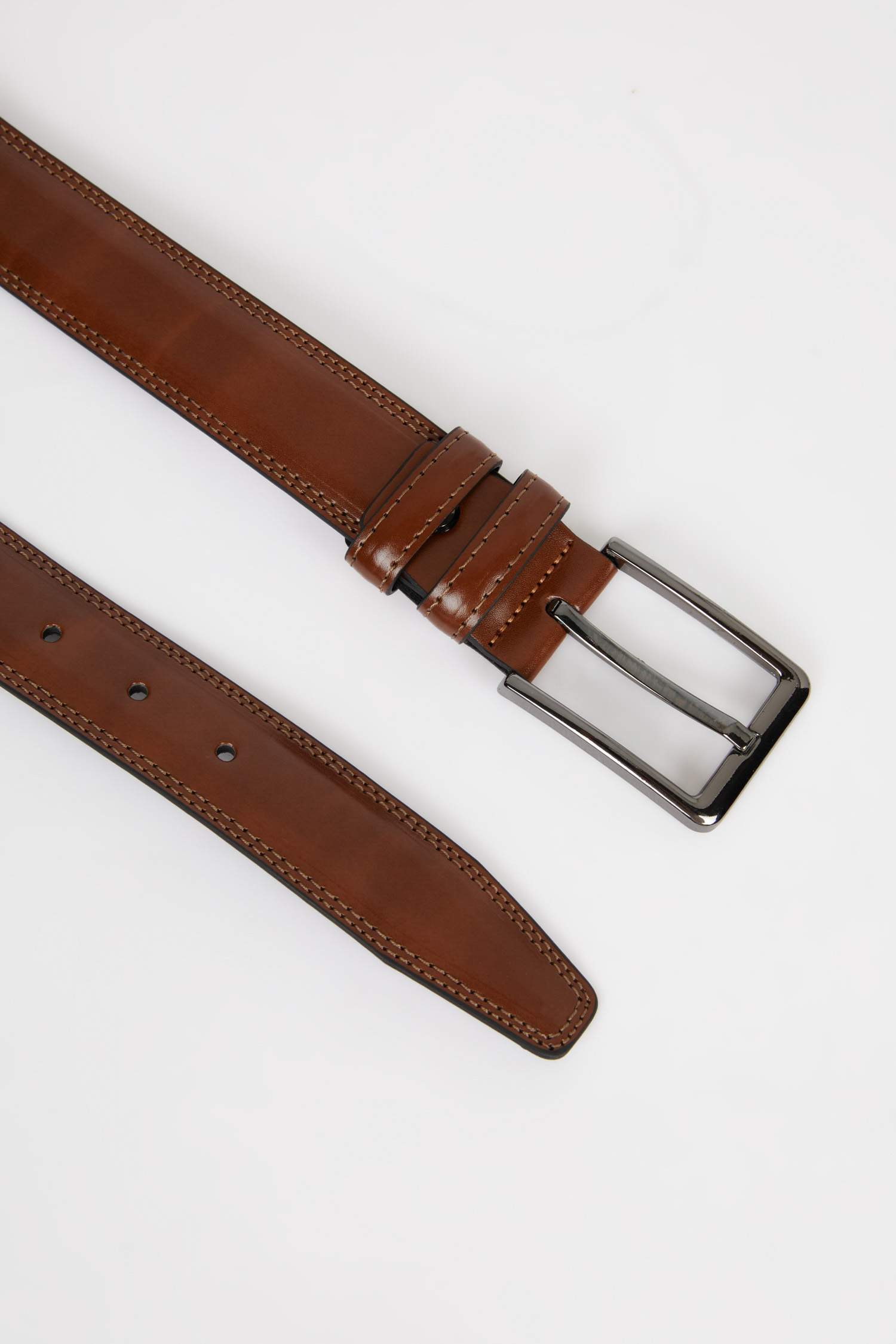 Erkek Suni Deri Günlük Kemer