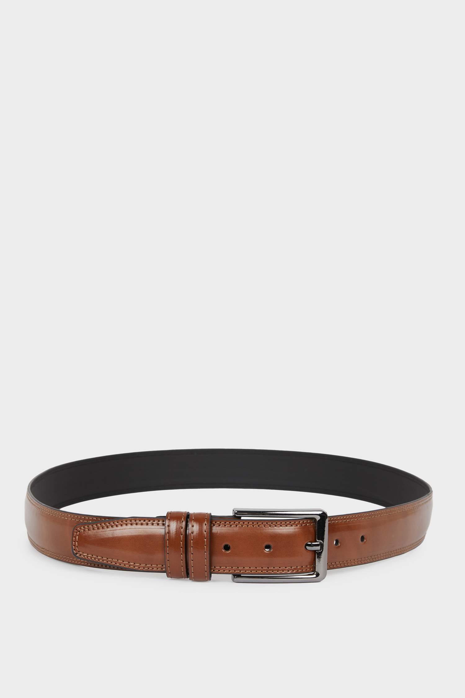 Erkek Suni Deri Günlük Kemer