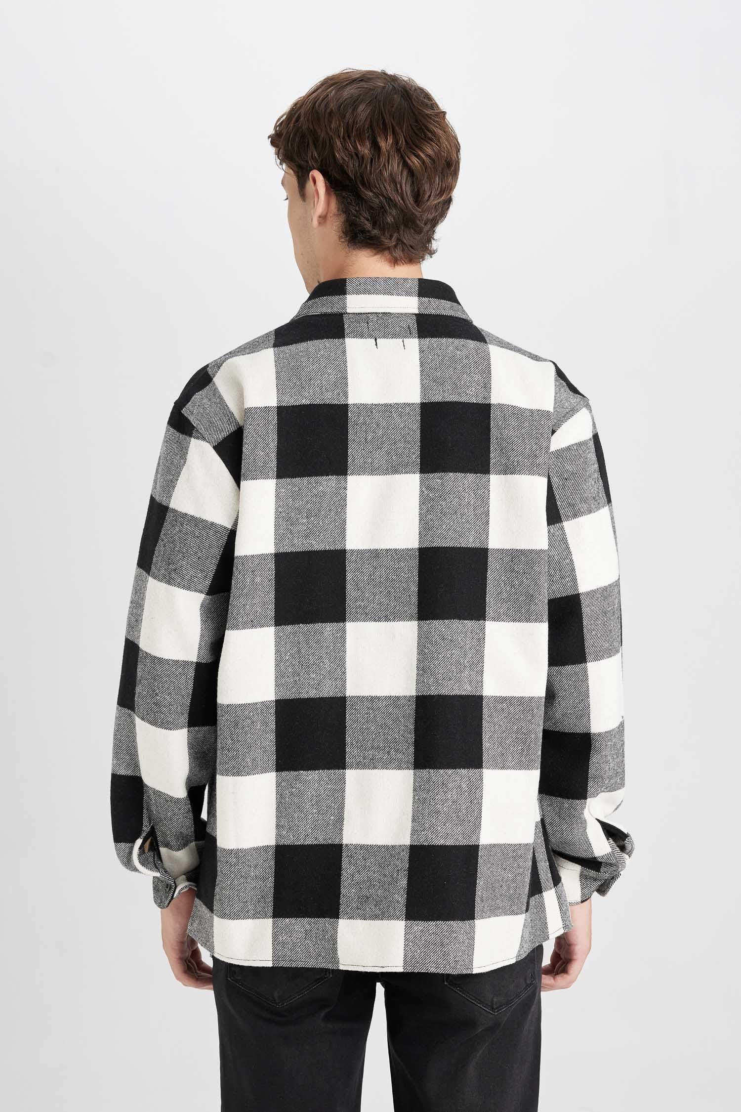 Regular Fit Kareli Oduncu Uzun Kollu Gömlek