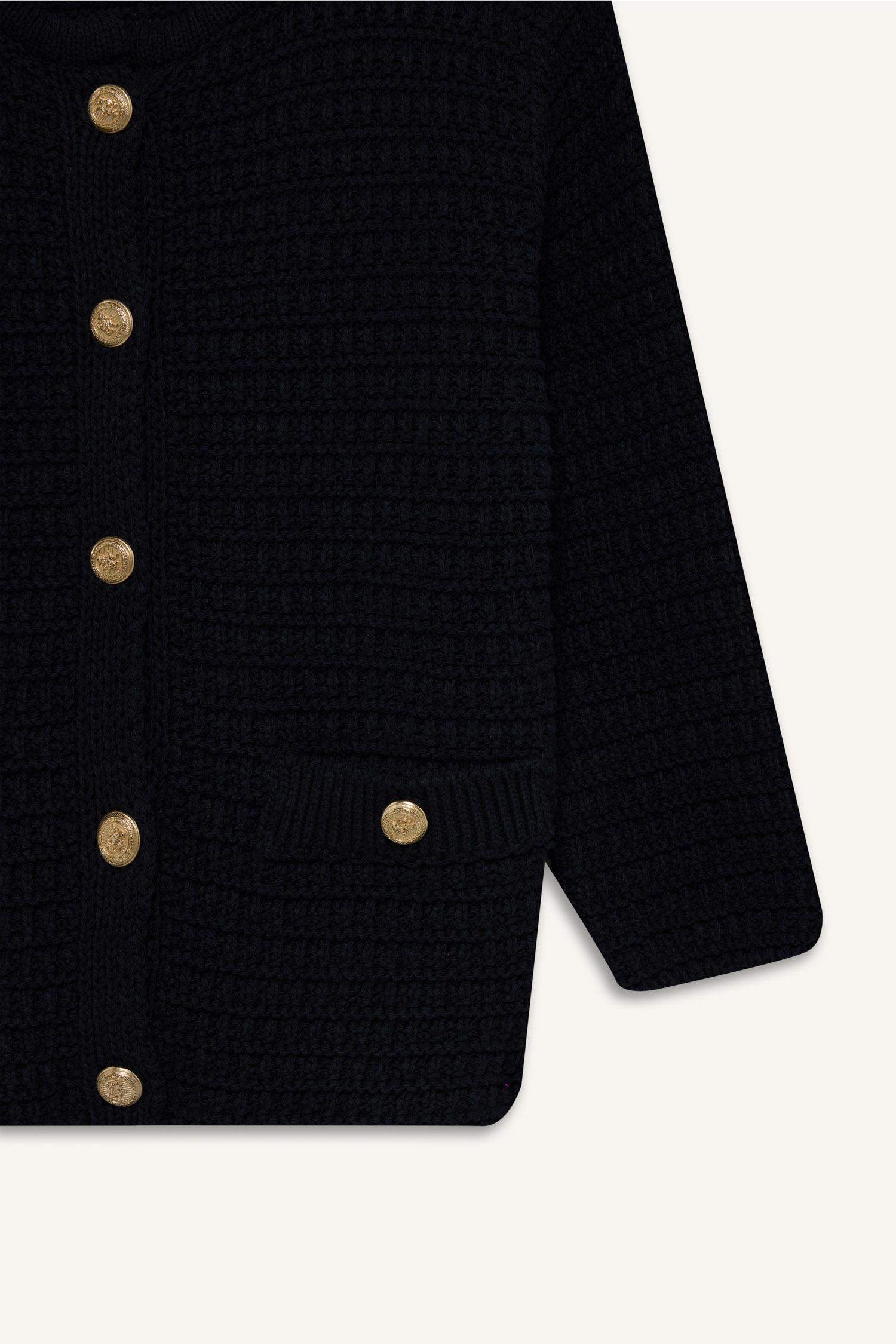 Regular Fit Crew Neck Cardigan