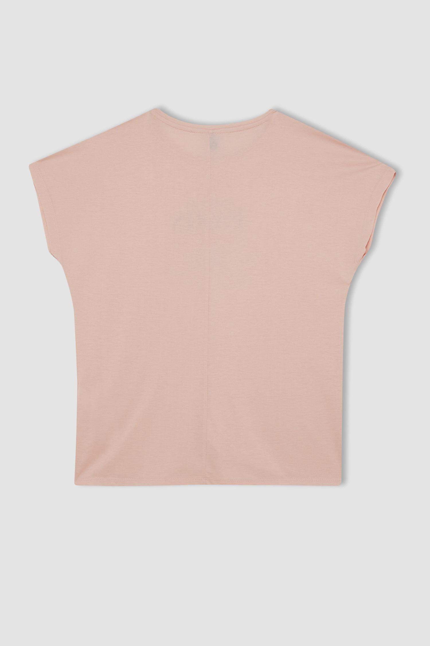 Printed Crew Neck Short Sleeve T-Shirt