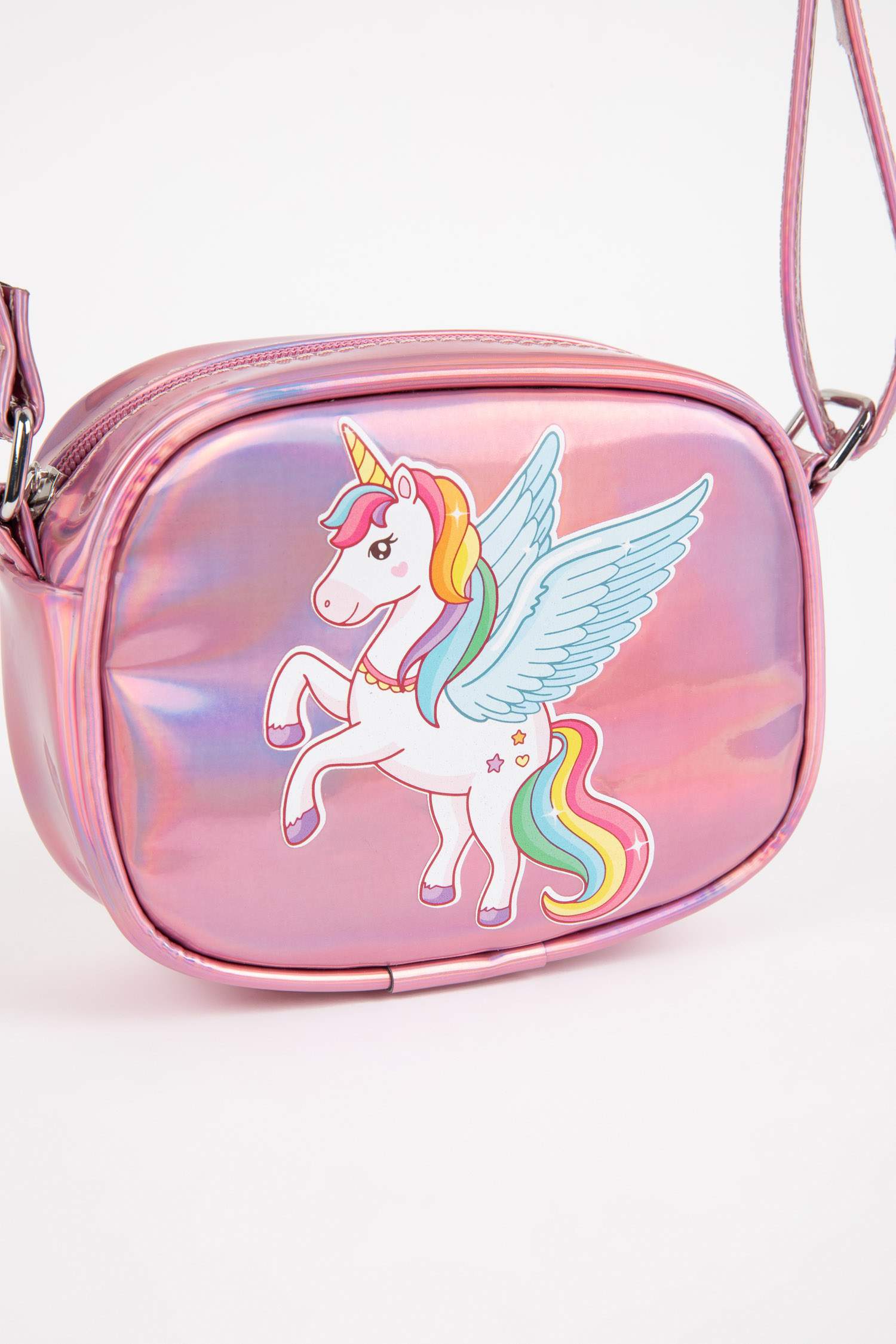 Kız Çocuk Suni Deri Unicorn Çapraz Çanta