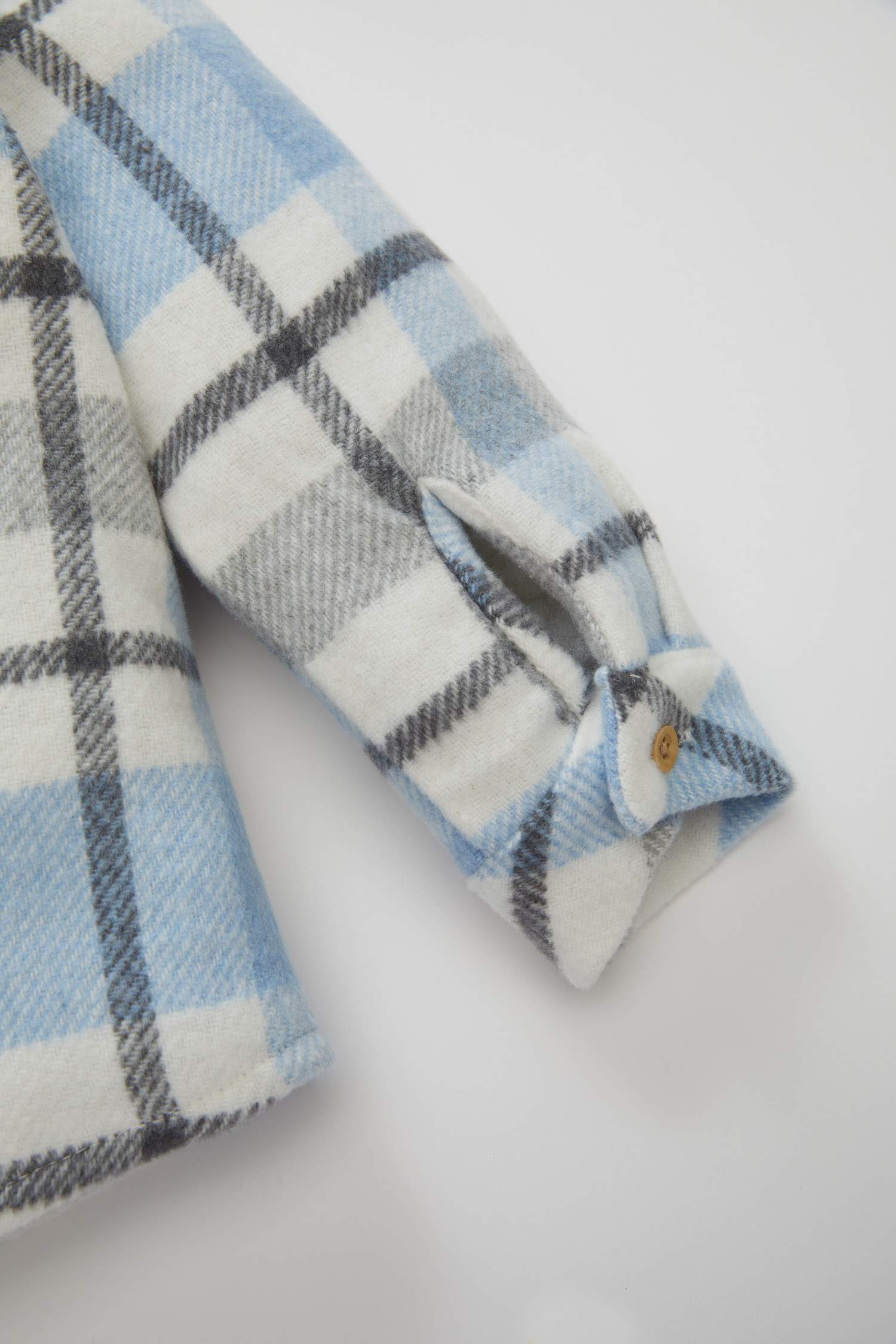 Erkek Bebek Flanel Kareli Uzun Kollu Gömlek