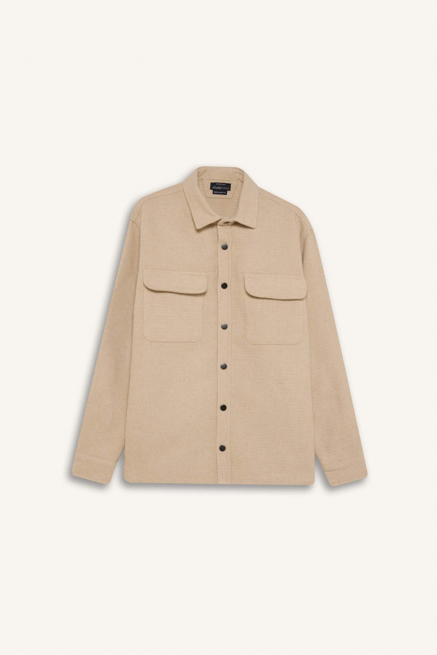 جاكيت قميص قصة عادية بياخة بولو