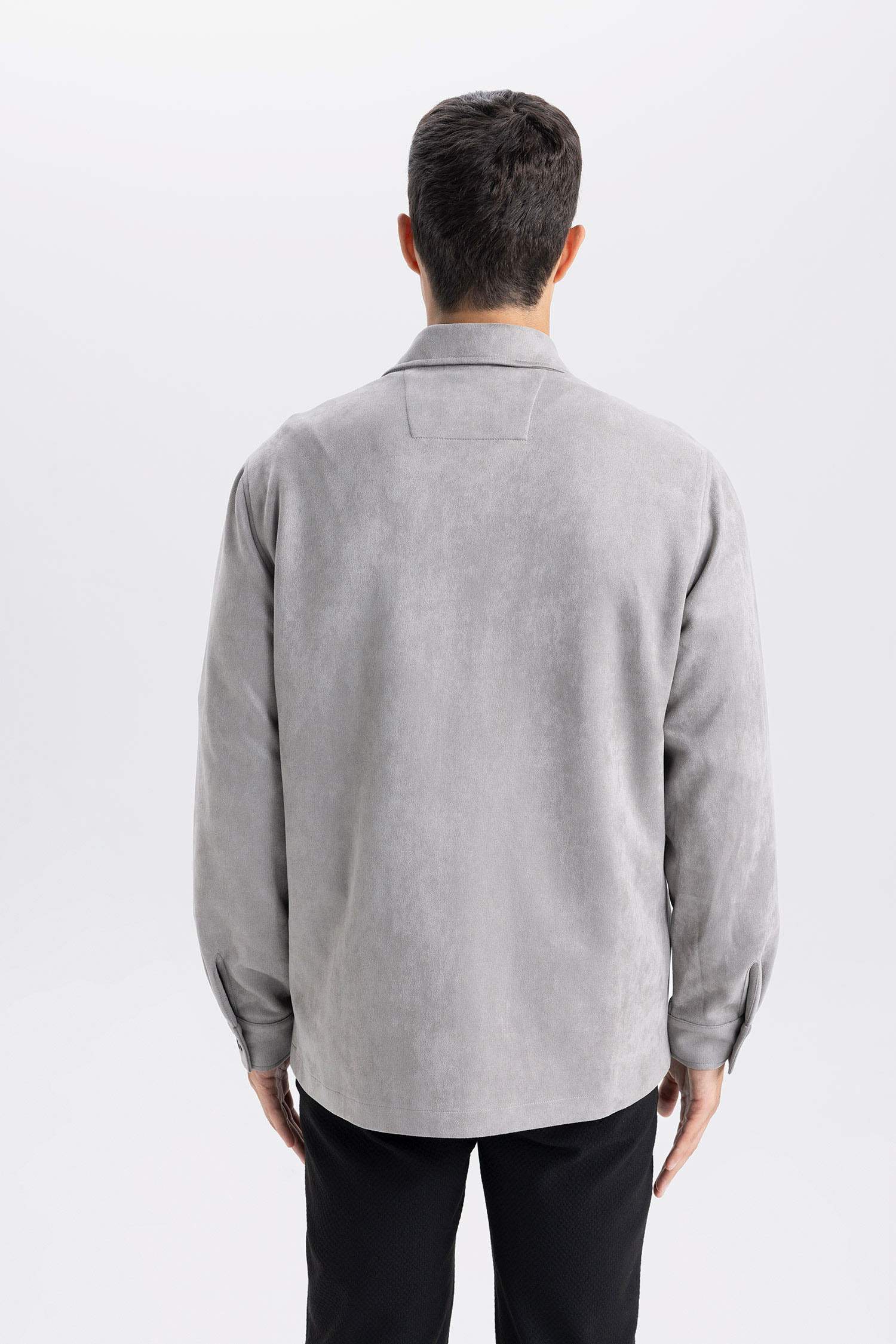 Regular Fit Long Sleeve Overshirt