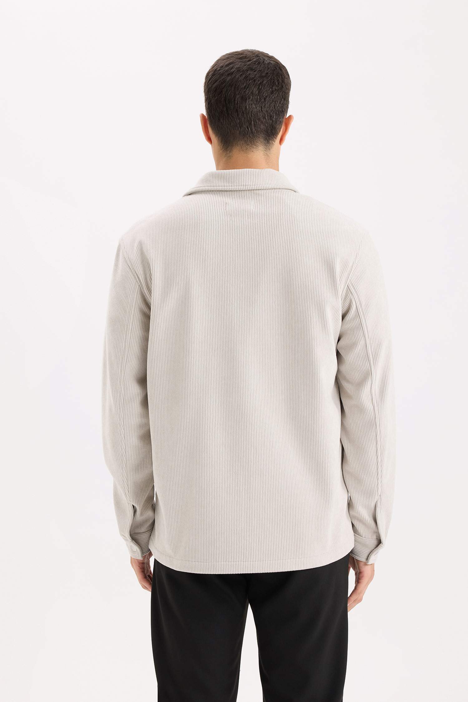Regular Fit Long Sleeve Overshirt