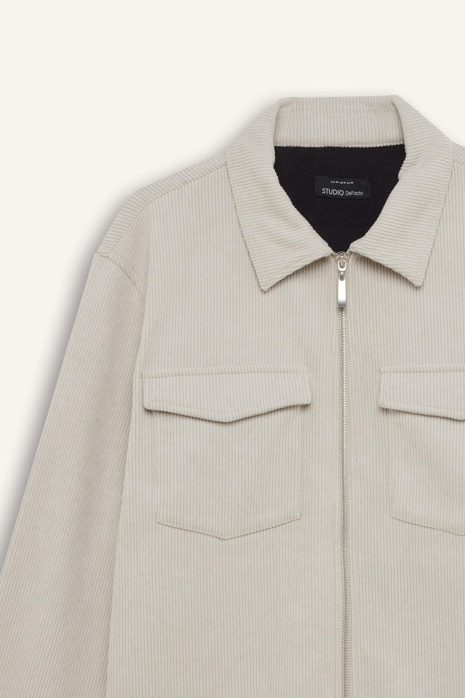 Regular Fit Long Sleeve Overshirt