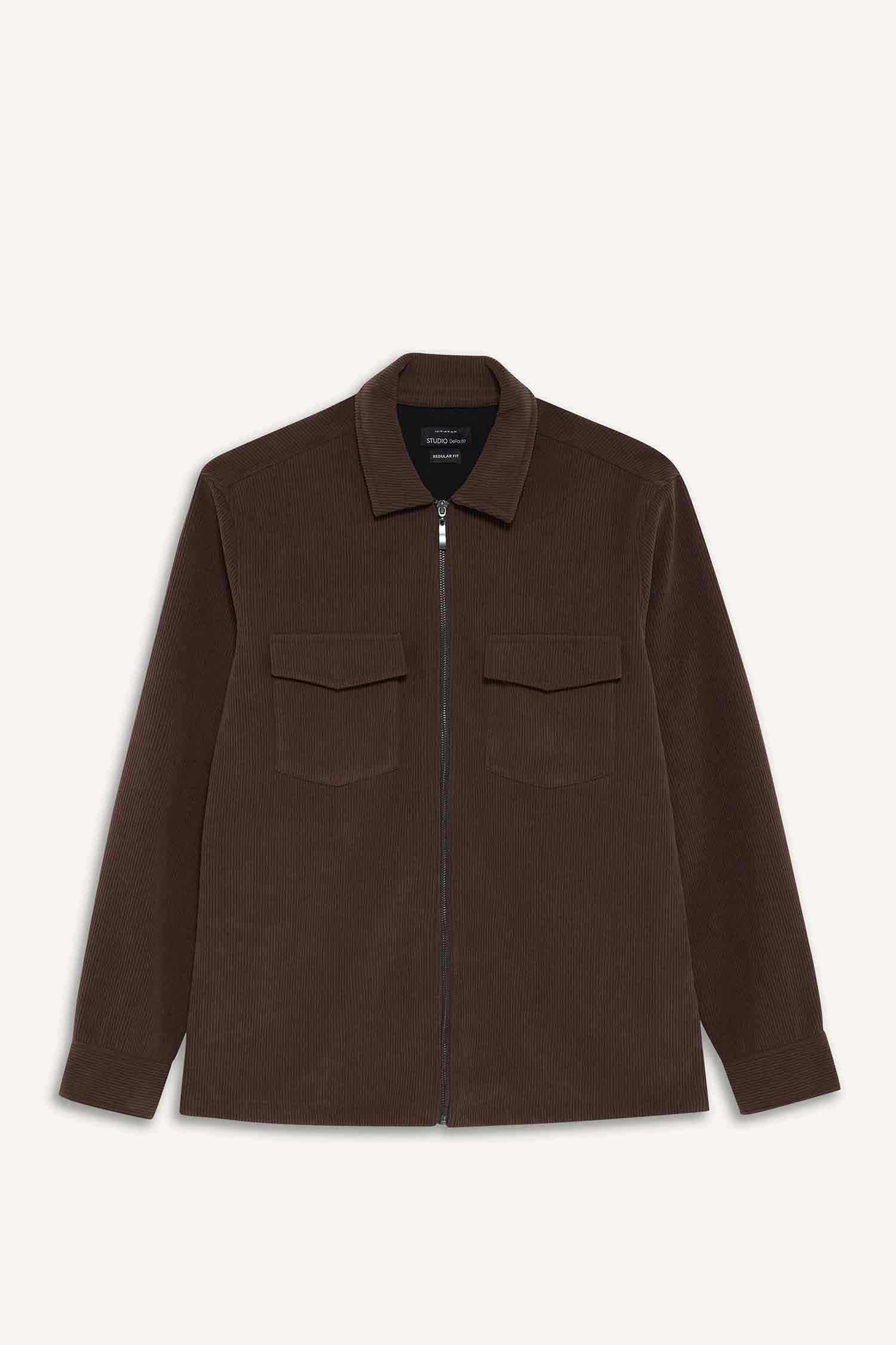 Regular Fit Long Sleeve Overshirt