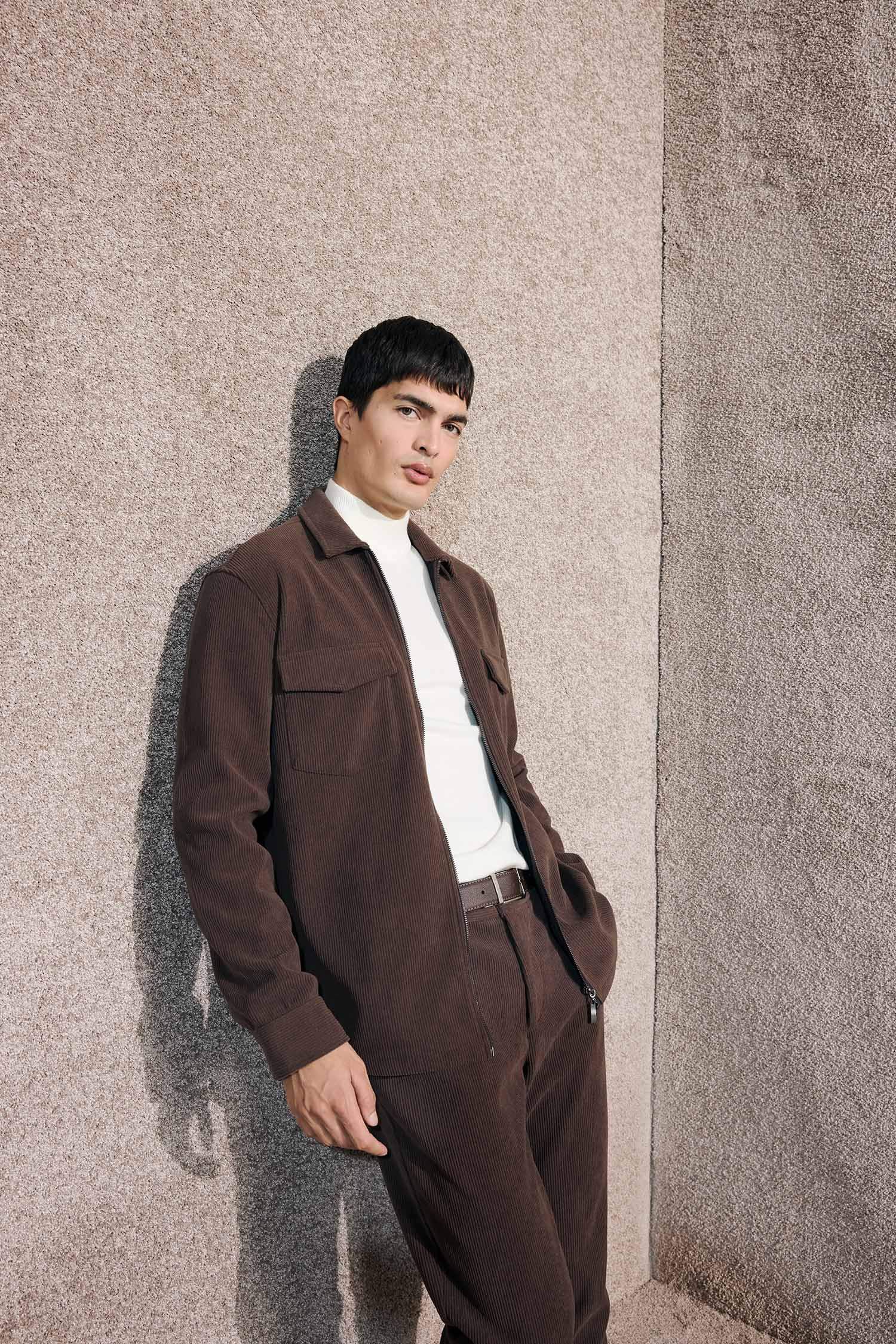 Regular Fit Long Sleeve Overshirt