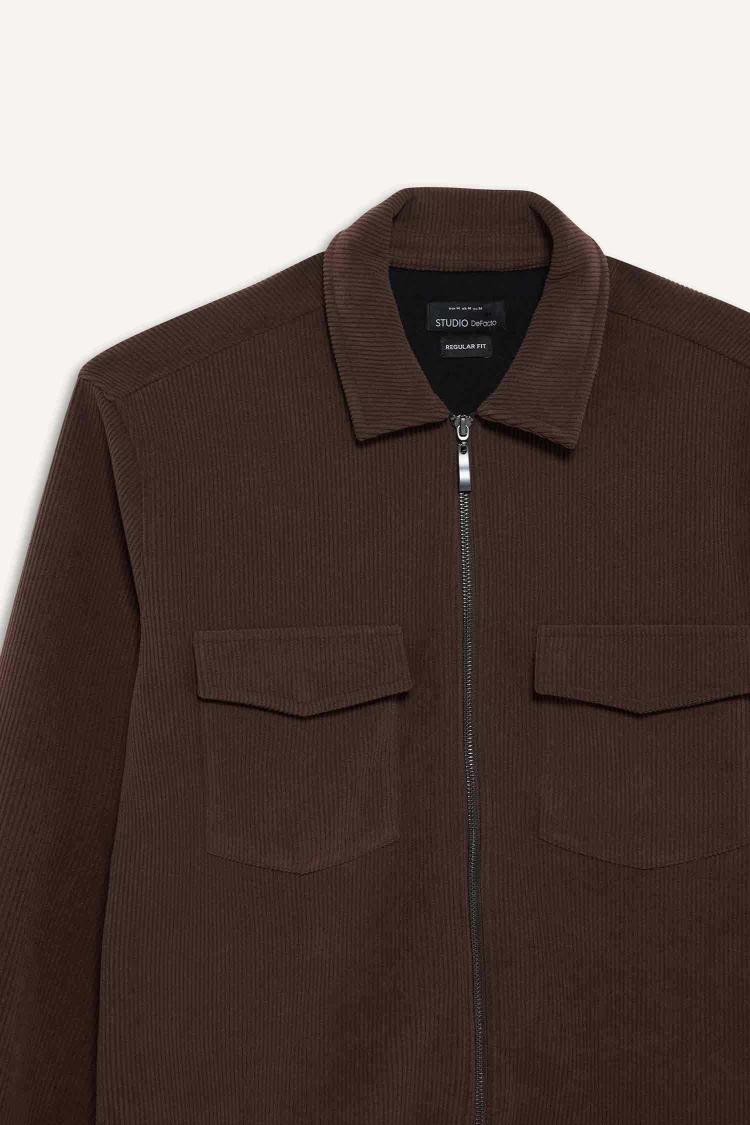 Regular Fit Long Sleeve Overshirt