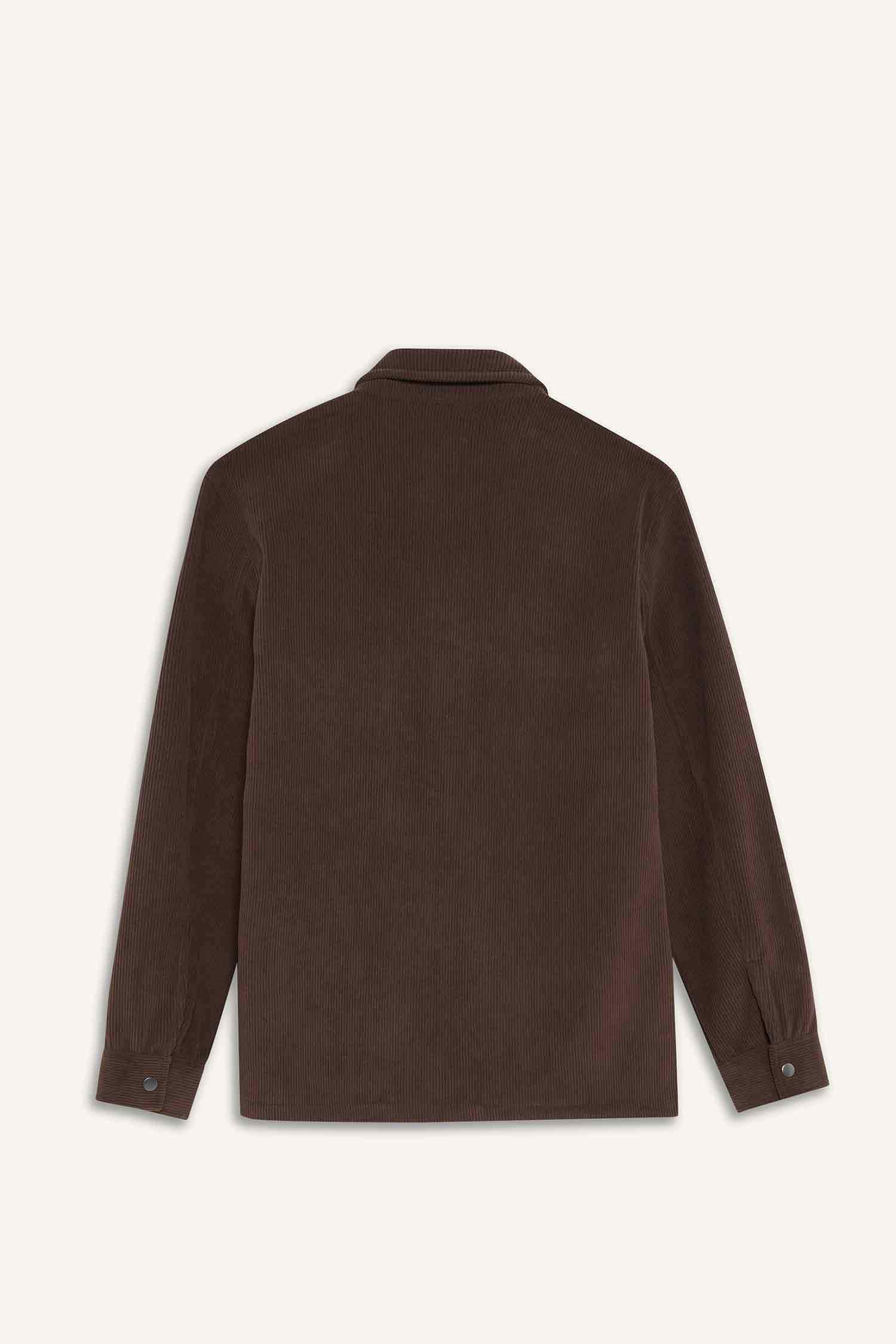 Regular Fit Long Sleeve Overshirt