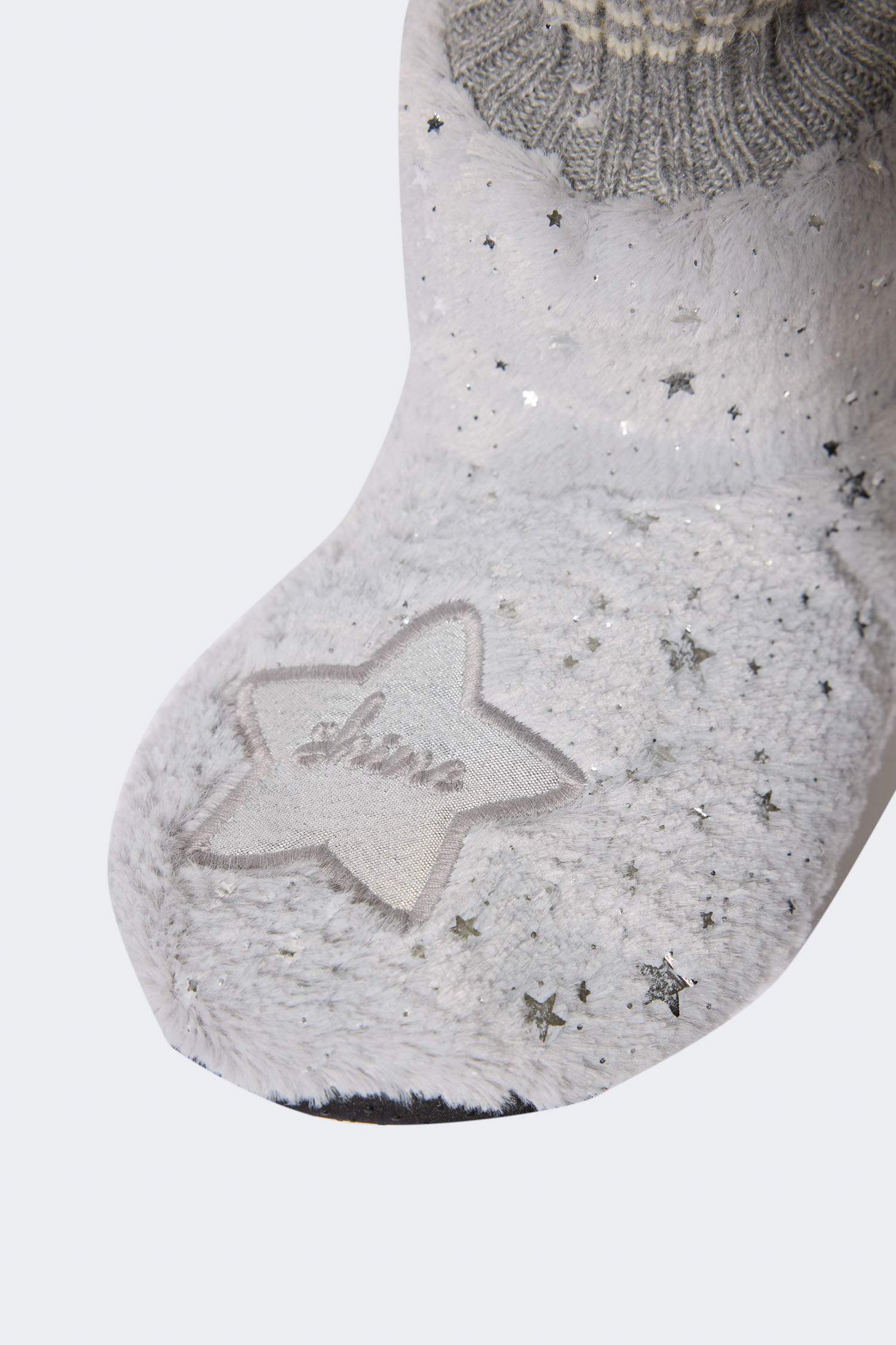 Kadın Yıldız Desenli Düz Taban Ev Botu