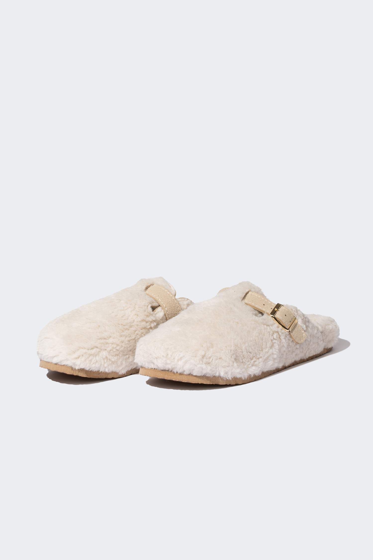 Kadın Düz Taban Toka Detaylı Ev Terliği