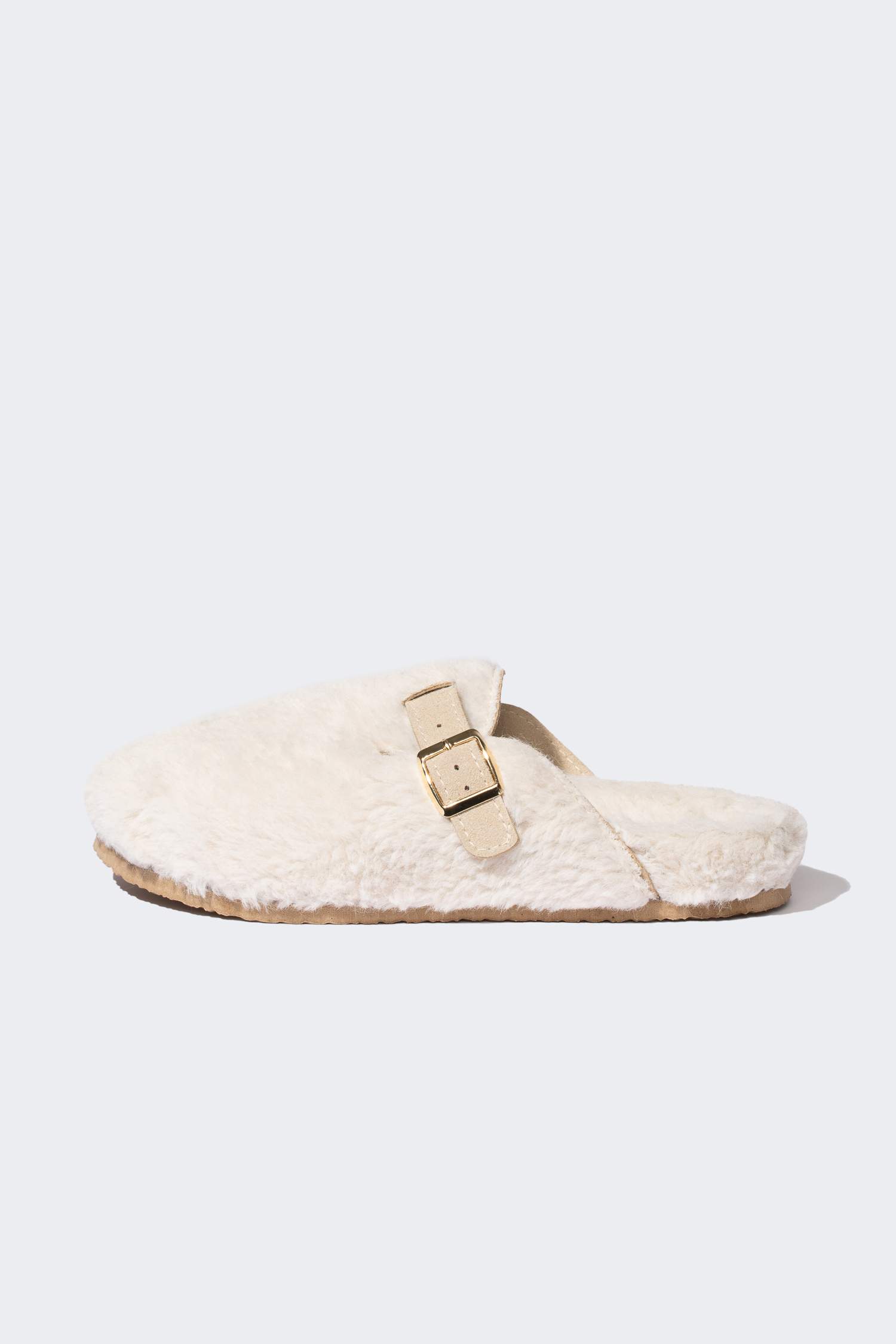 Kadın Düz Taban Toka Detaylı Ev Terliği