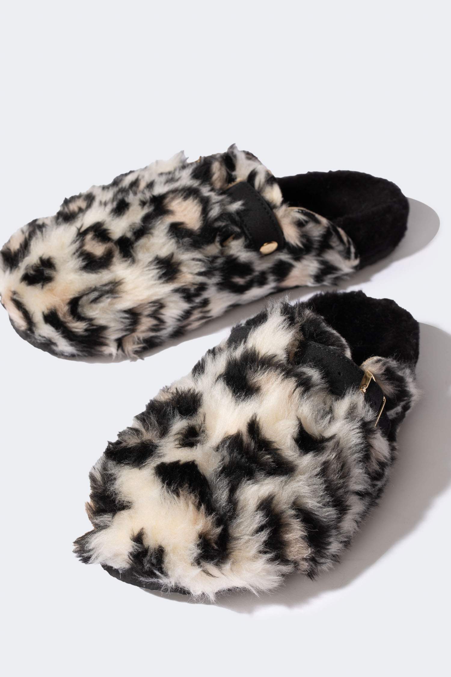 Kadın Leopar Desenli Düz Taban Ev Terliği