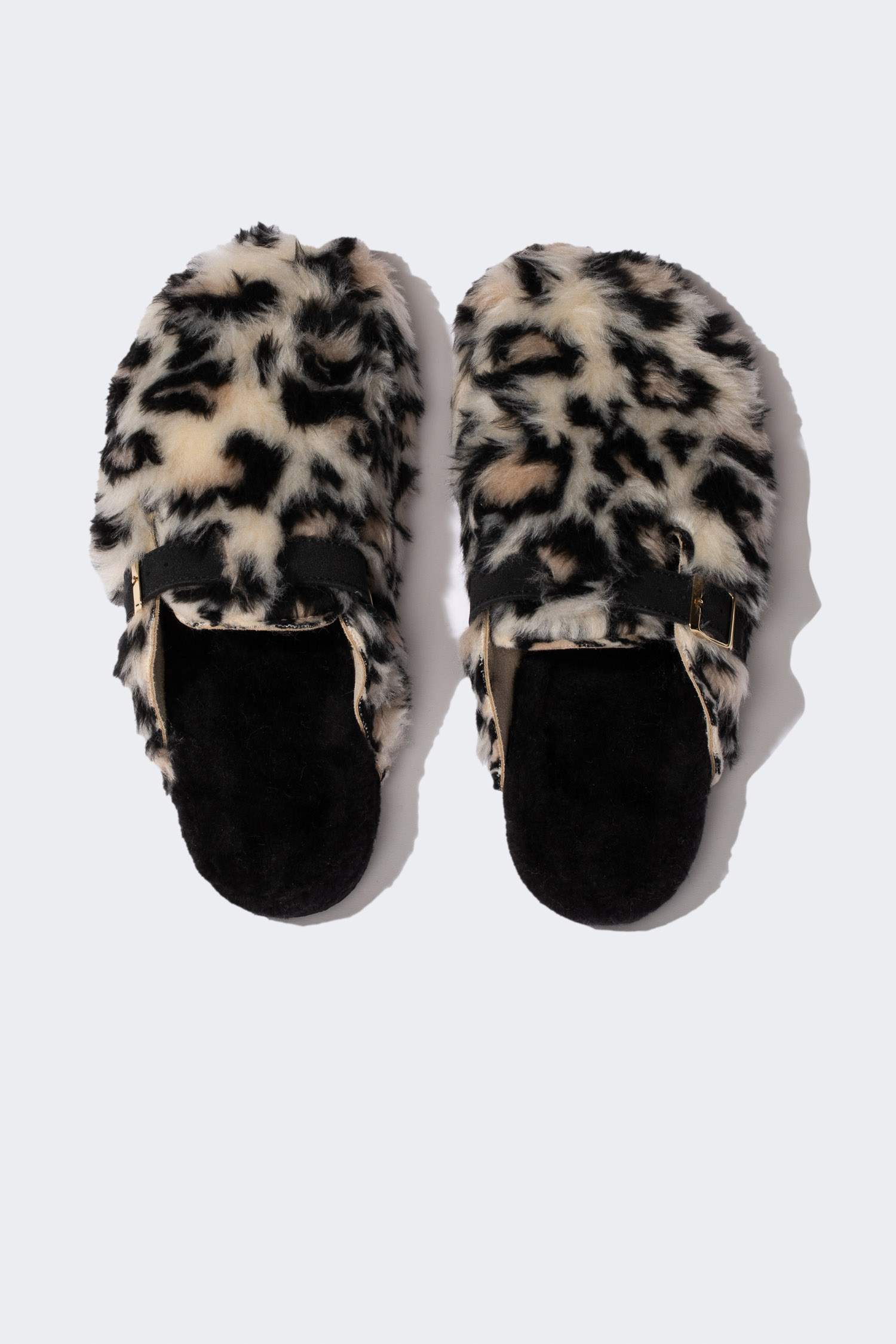 Kadın Leopar Desenli Düz Taban Ev Terliği