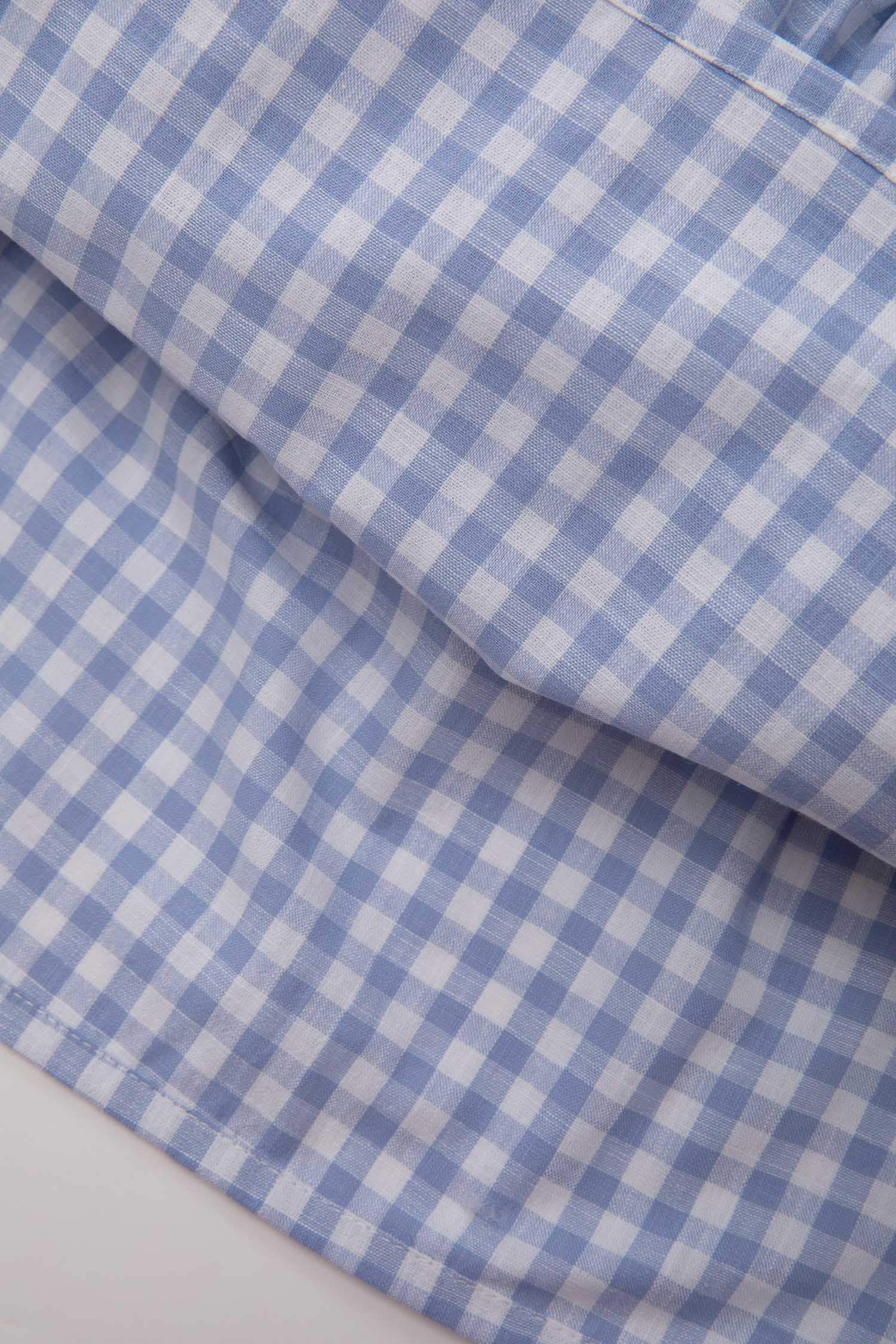 فستان بناتي كاروهات بوبلين قصة عادية نص ردن وياخة بيبي