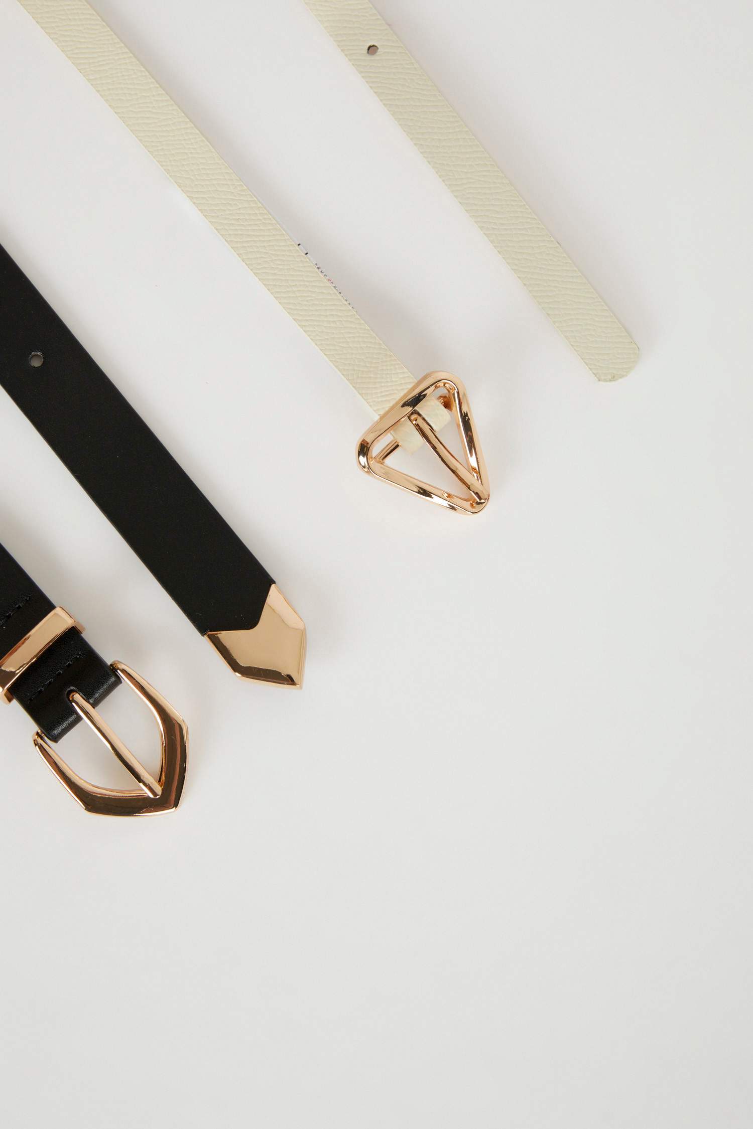 Lot de 2 Ceintures en similicuir pour femme