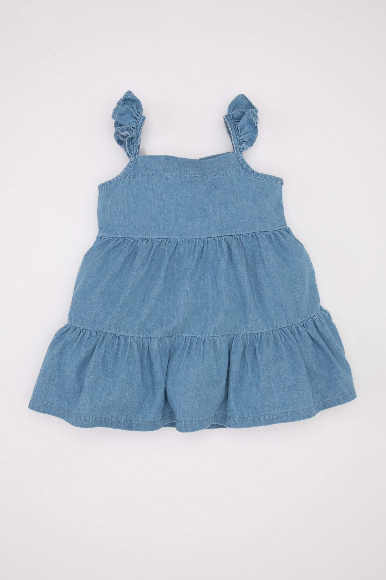 Baby Girl Strappy Denim Dress