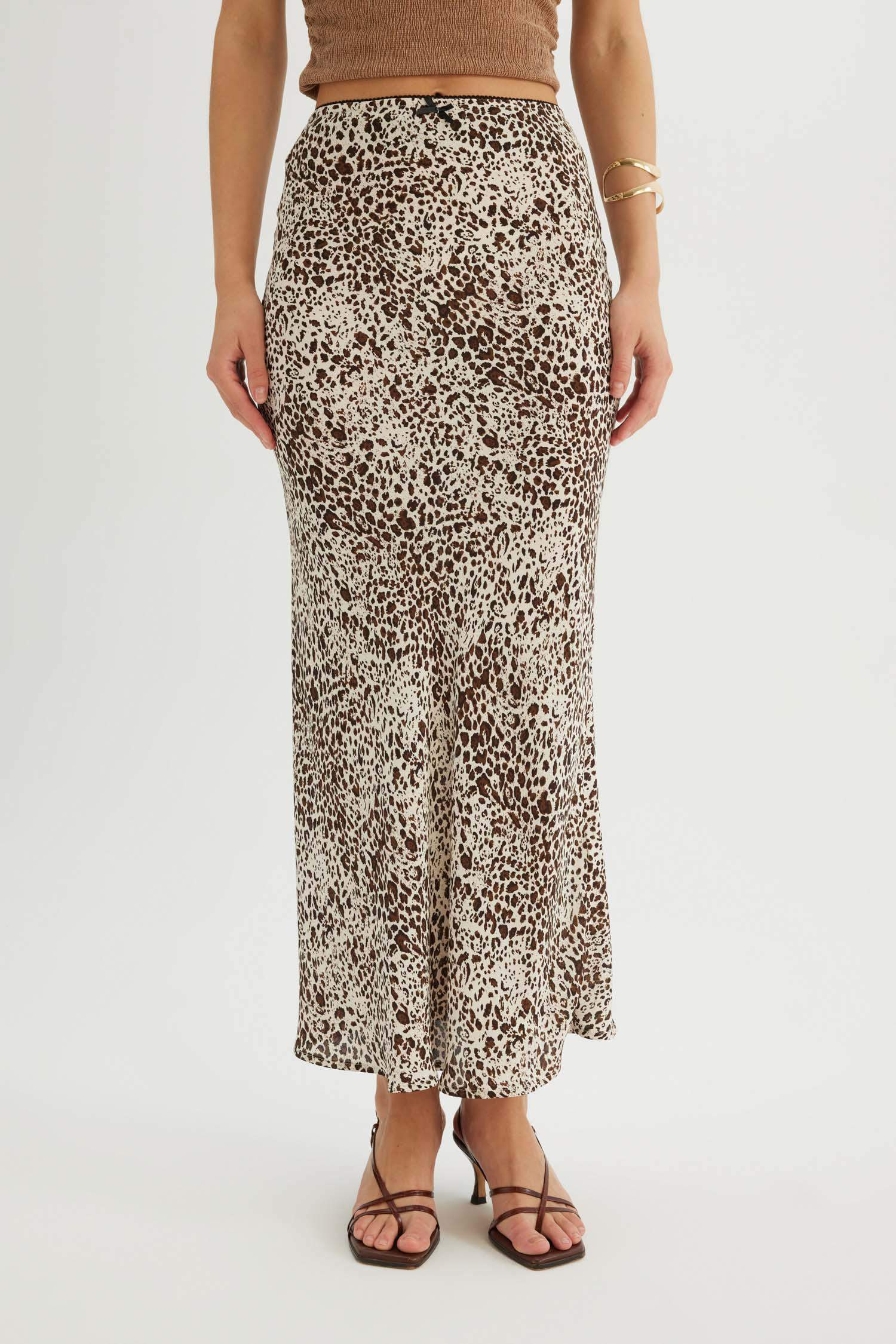 Pencil Skirt Leopard High Waist Maxi Skirt