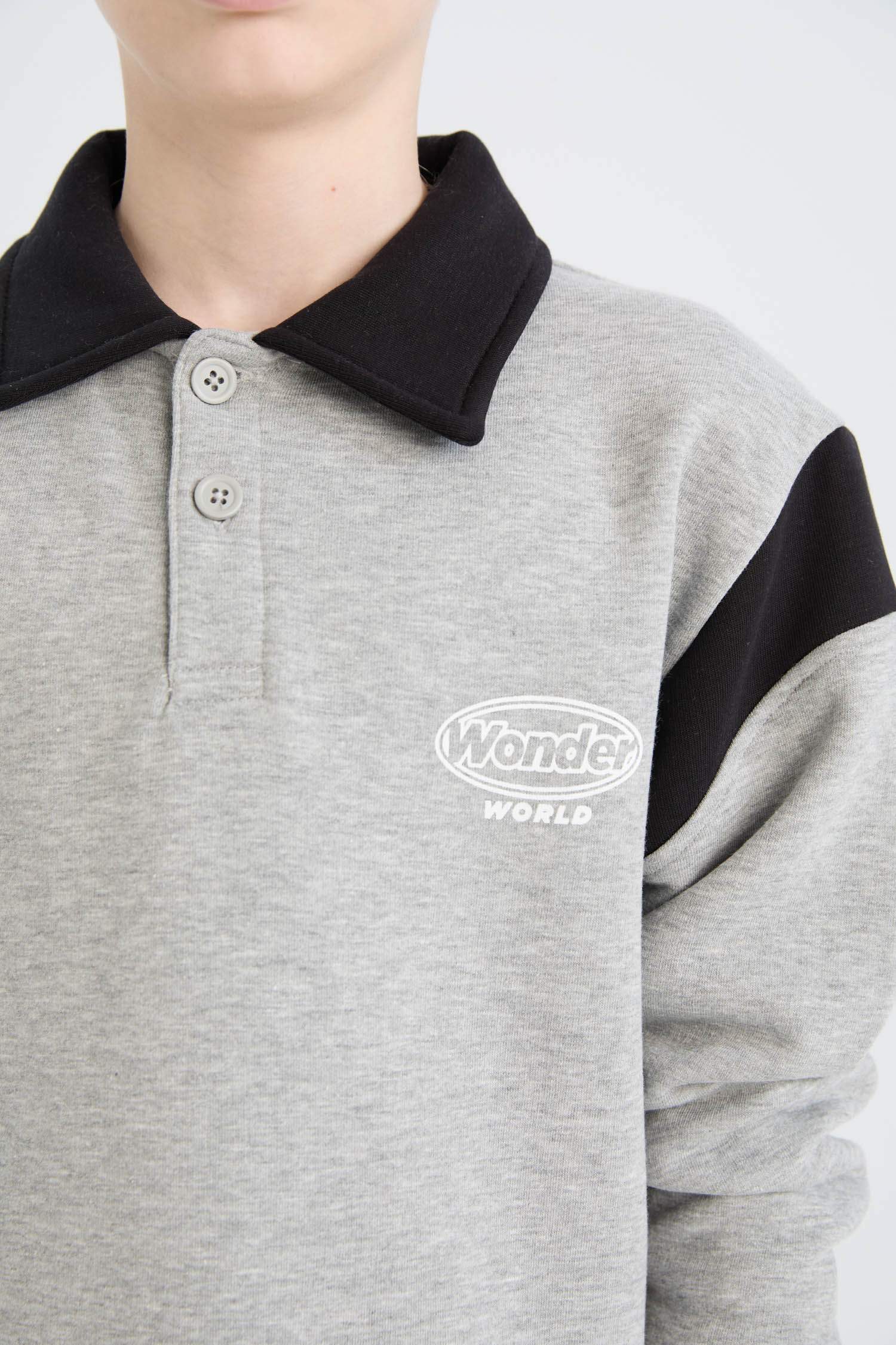 Boy Printed Sweatshirt Elasticated Sweatpants 2 Piece Set