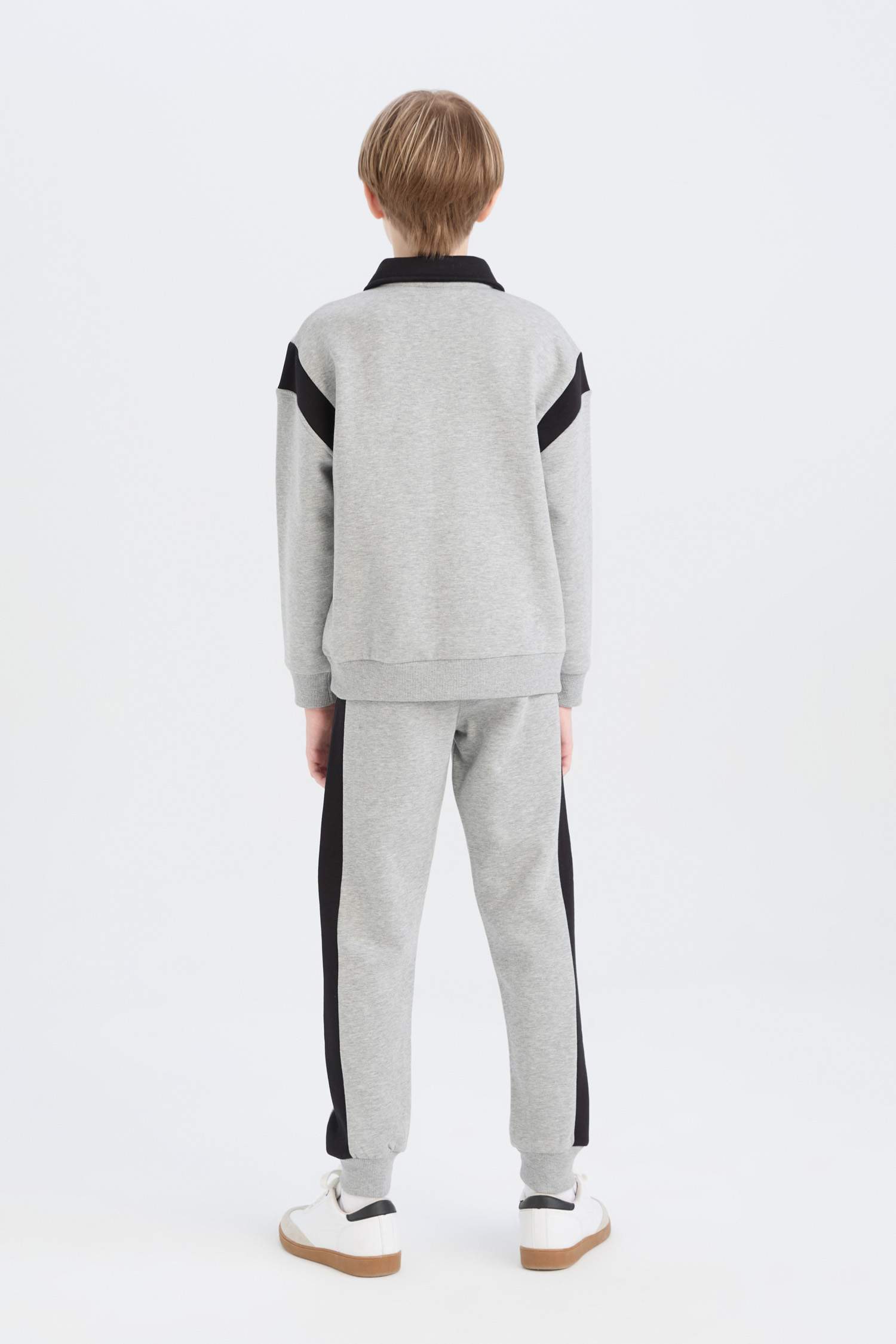 Boy Printed Sweatshirt Elasticated Sweatpants 2 Piece Set