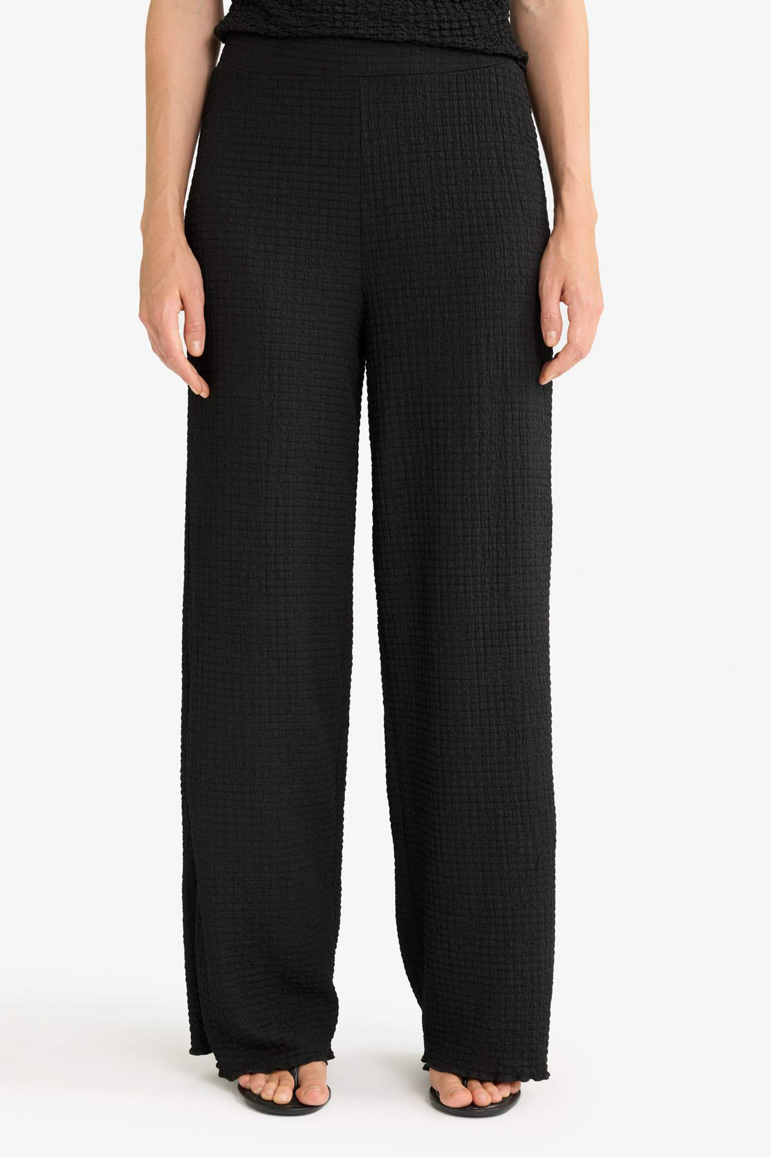 Wide Leg Geniş Bol Paça Bürümcük Pantolon