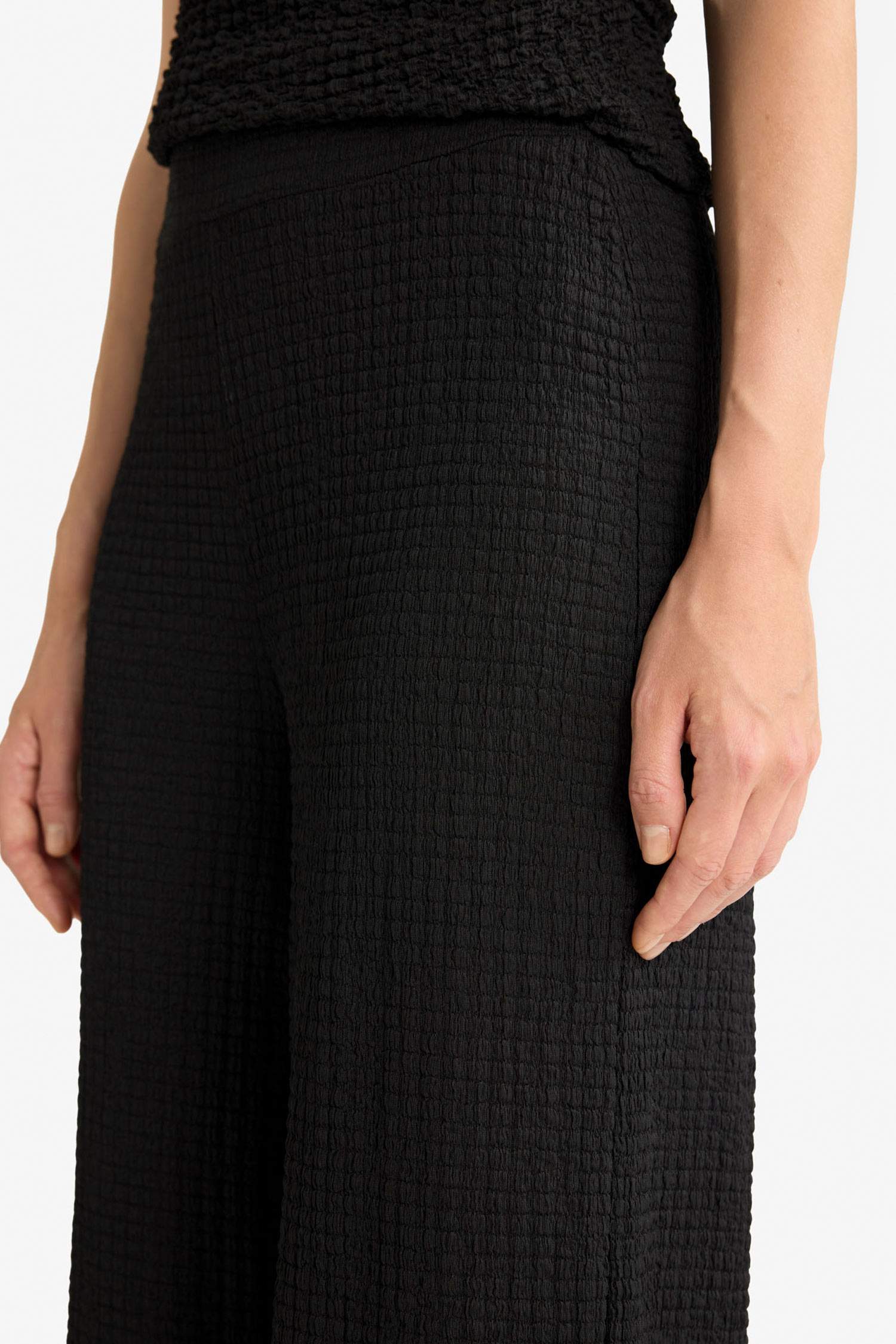 Wide Leg Geniş Bol Paça Bürümcük Pantolon