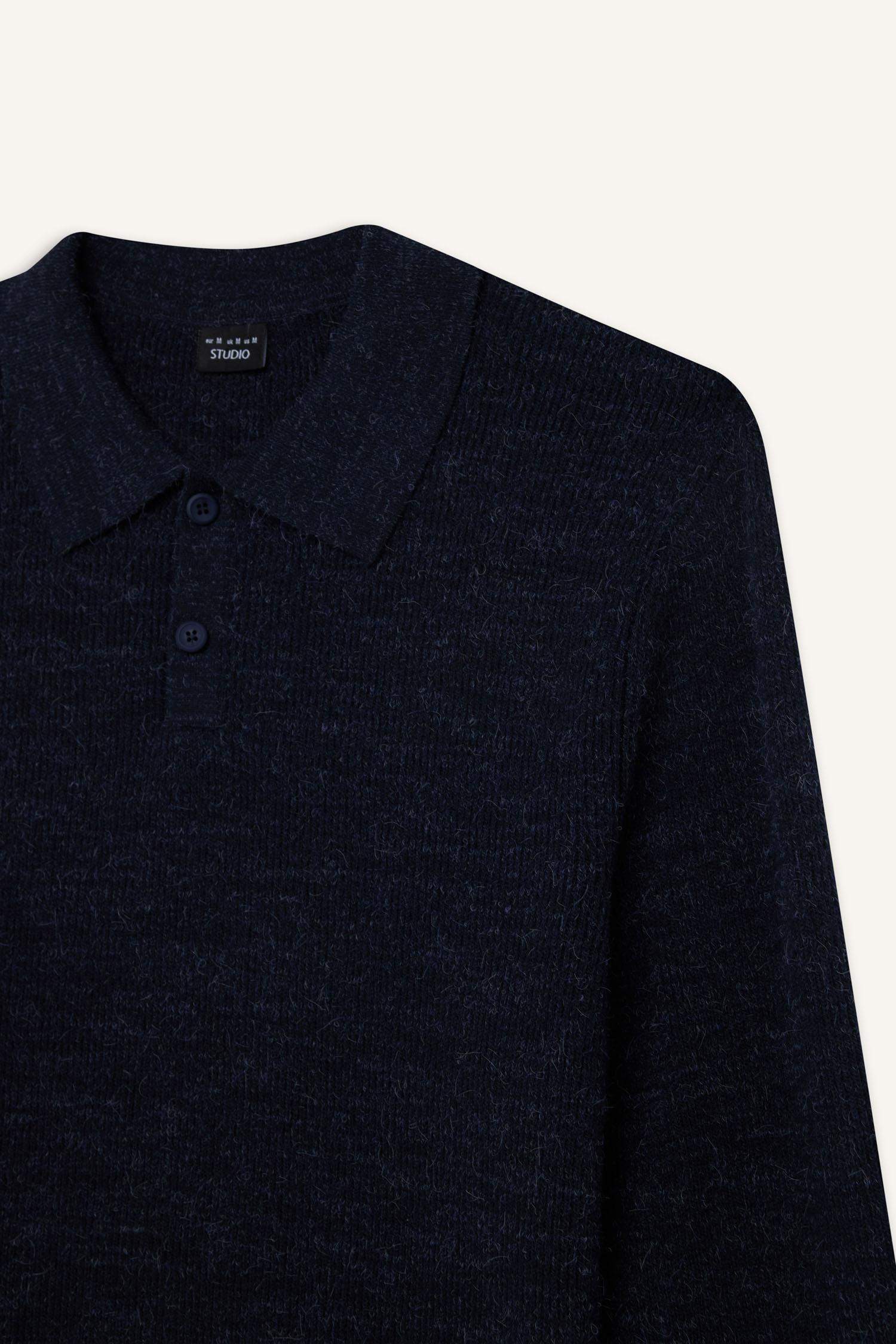 Standart Fit Polo Yaka Triko Kazak