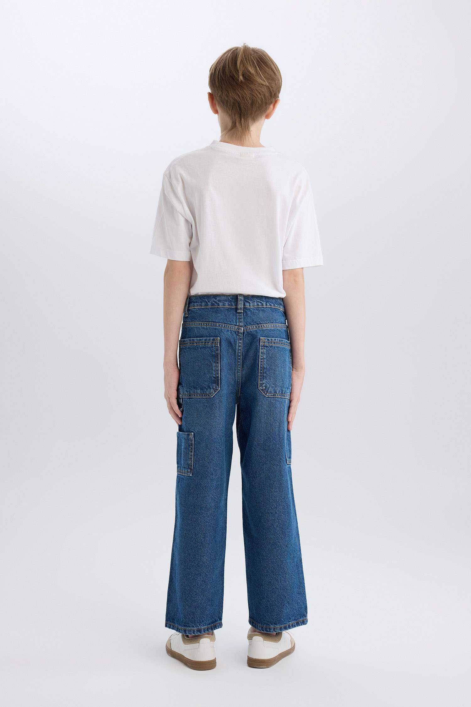 Erkek Çocuk Wide Leg Jean Pantolon