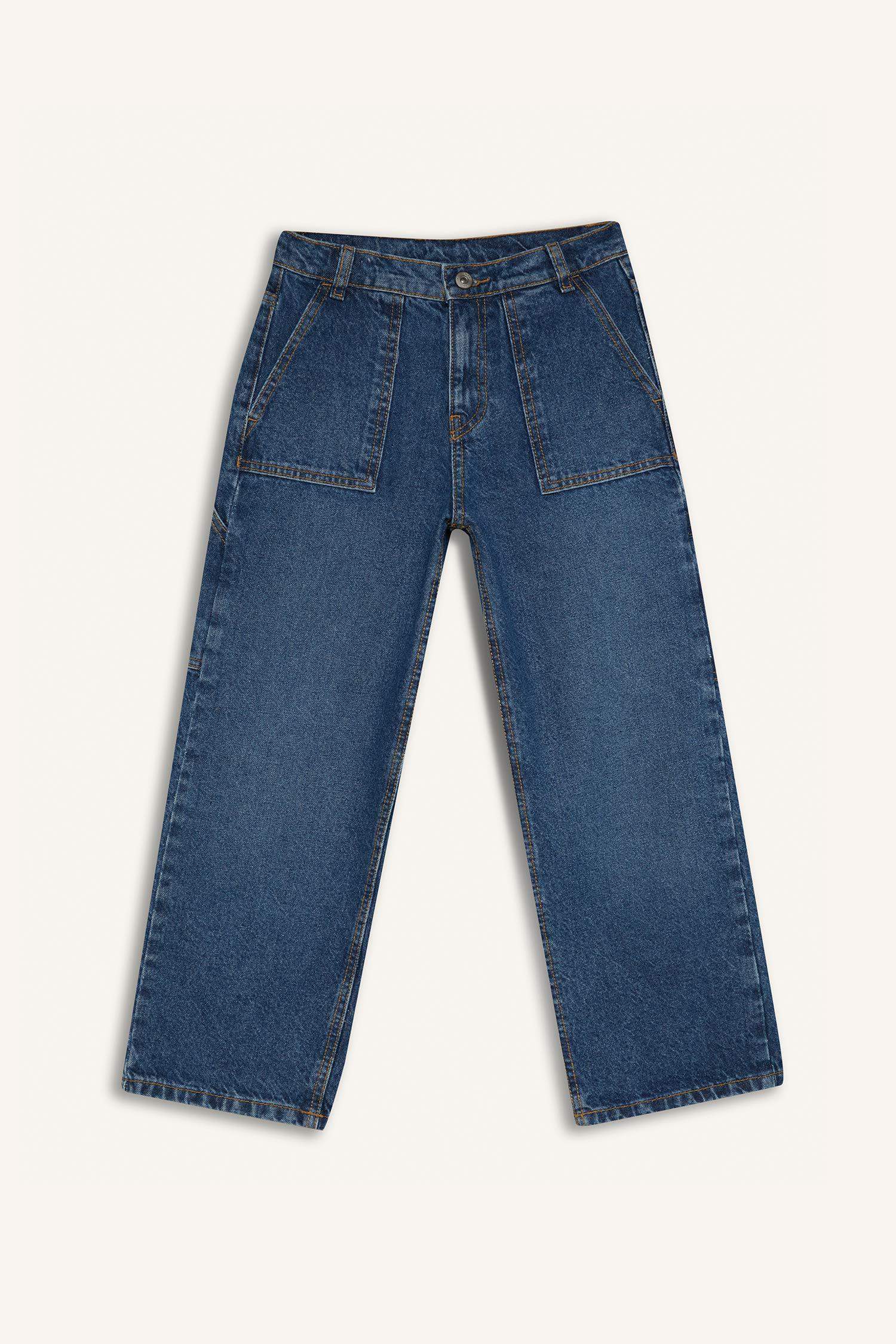 Erkek Çocuk Wide Leg Jean Pantolon