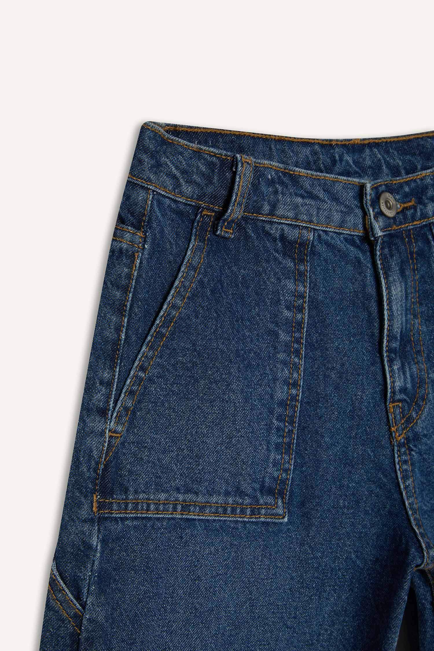 Erkek Çocuk Wide Leg Jean Pantolon