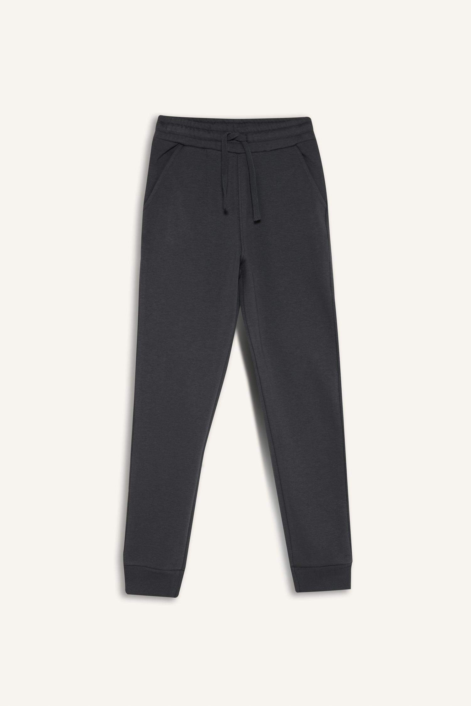 Erkek Çocuk 2'li Takım Kapüşonlu Baskılı Sweatshirt Beli Paçası Lastikli Eşofman Altı