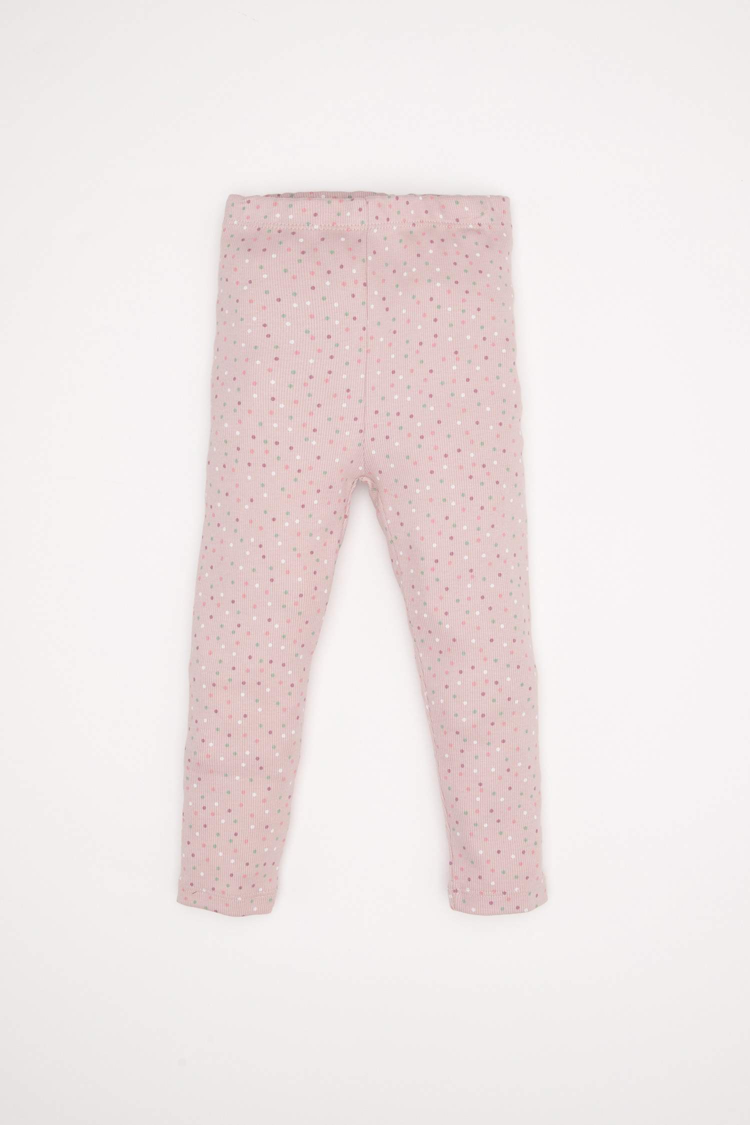 2 piece Regular Fit Crew Neck Polka Dot Knitted Pyjamas