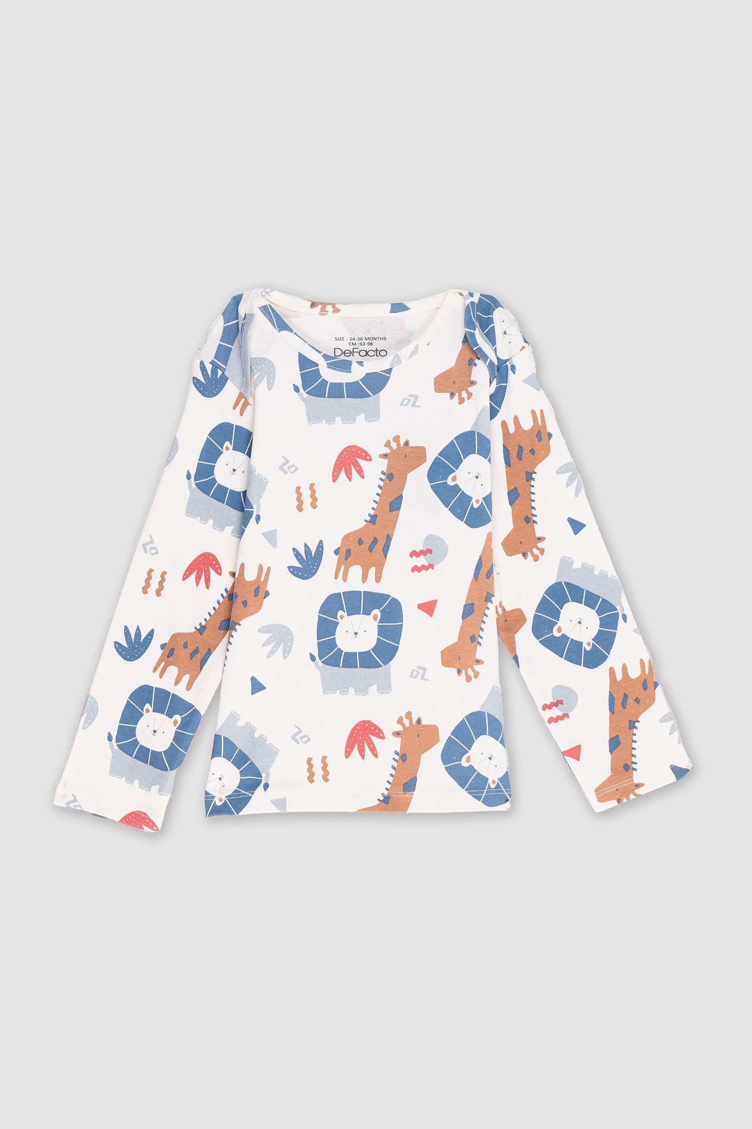 Baby Boy Safari Printed Thin Fabric 2 Piece Set