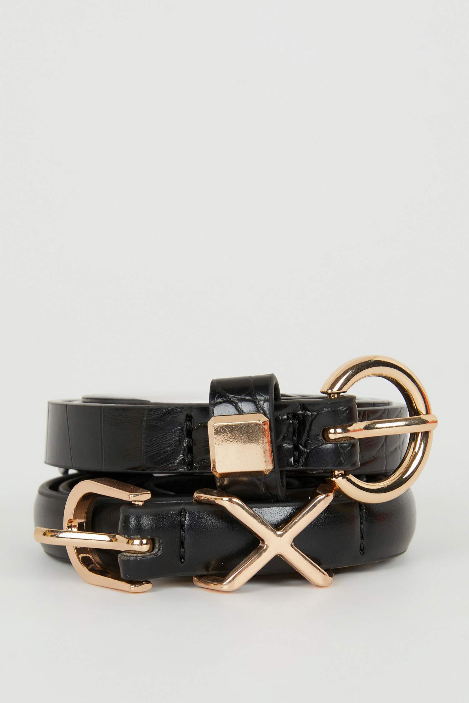 Ремень из искусственной кожи для женщин, 2 шт