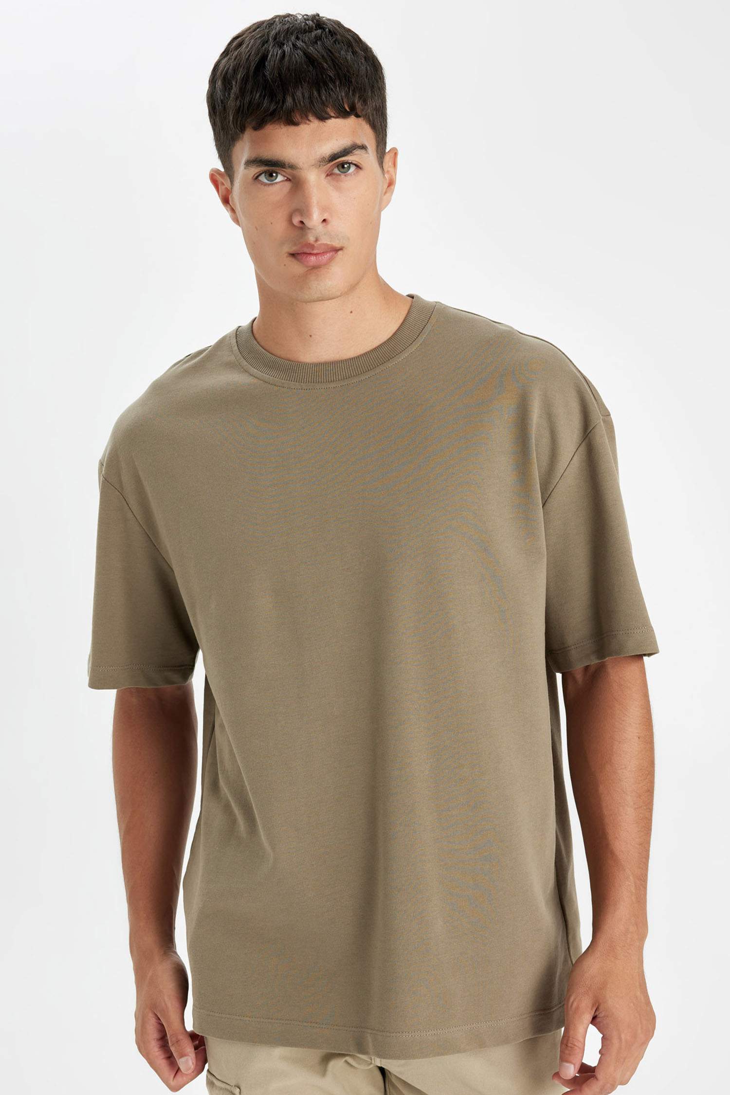 дөңгелек жаға 2 жіп Қысқа жеңді футболка