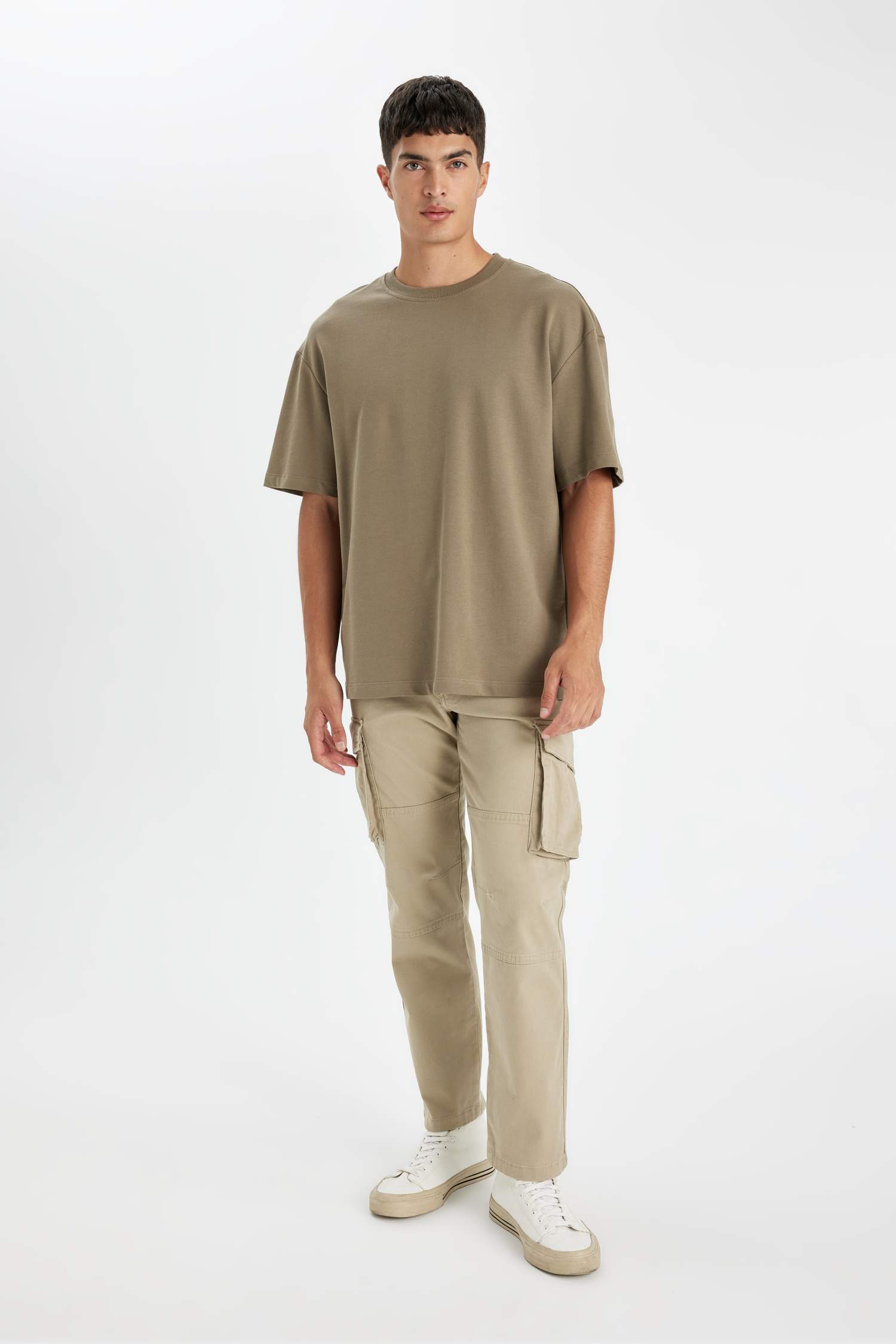 дөңгелек жаға 2 жіп Қысқа жеңді футболка