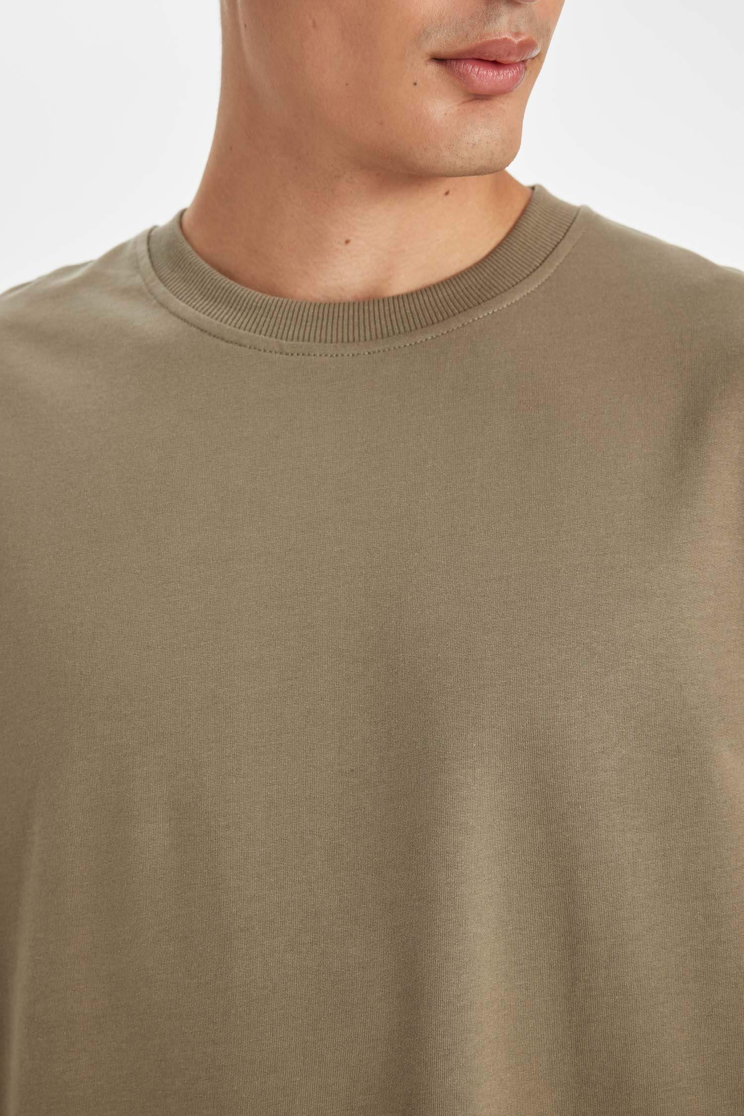 дөңгелек жаға 2 жіп Қысқа жеңді футболка