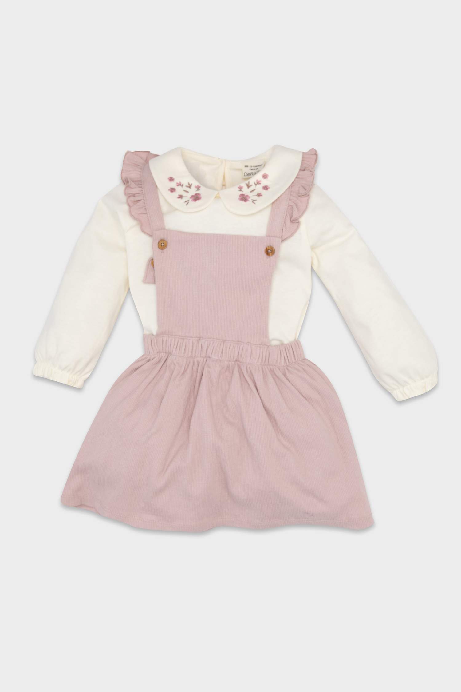 Ensembles 2 pièces T-shirt et robe salopette pour bébé Fille
