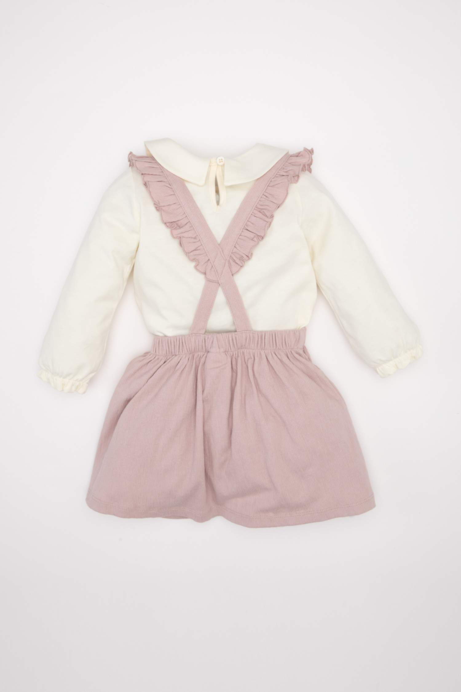 Ensembles 2 pièces T-shirt et robe salopette pour bébé Fille