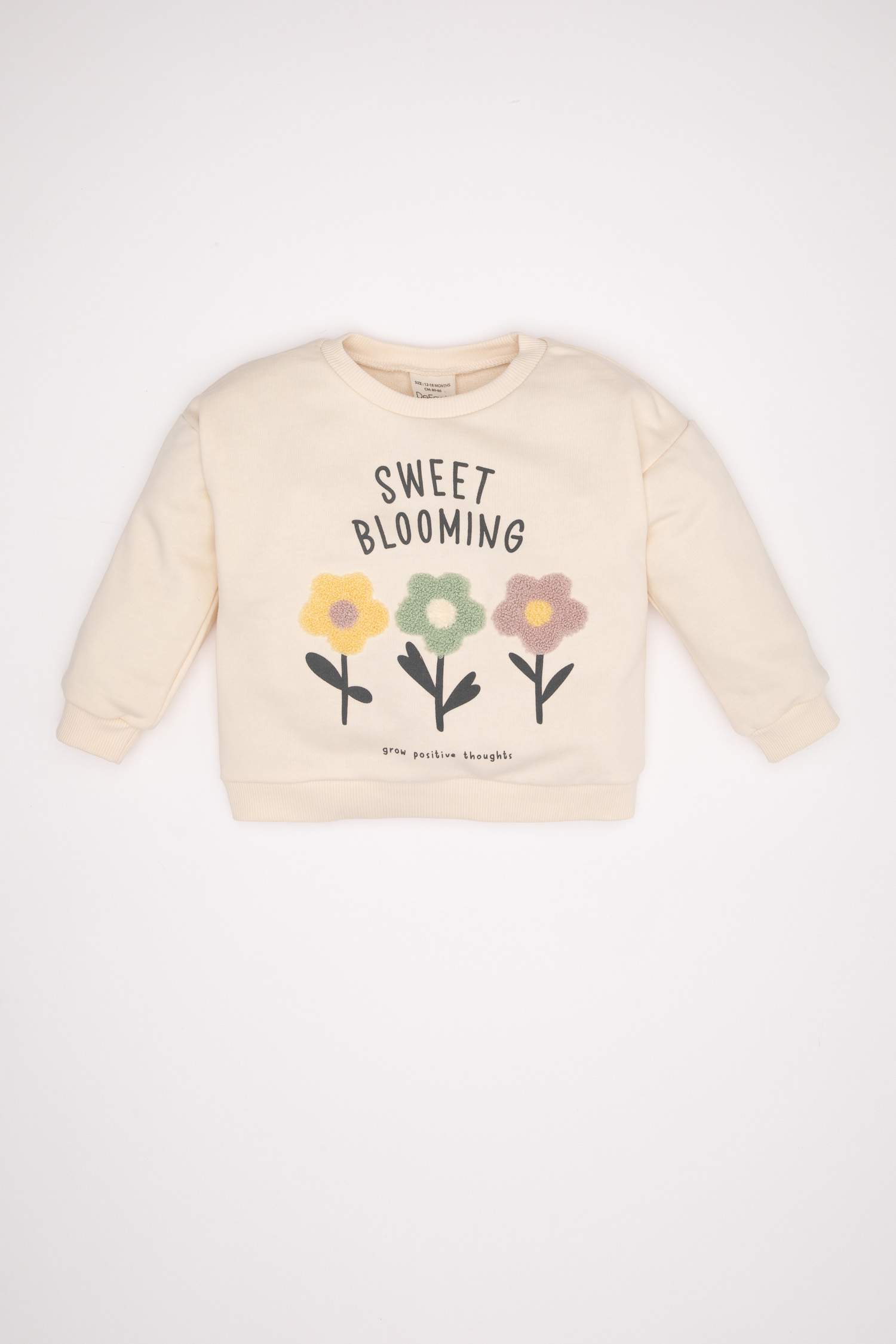 Baby Girl Crew Neck Printed Sweatshirt