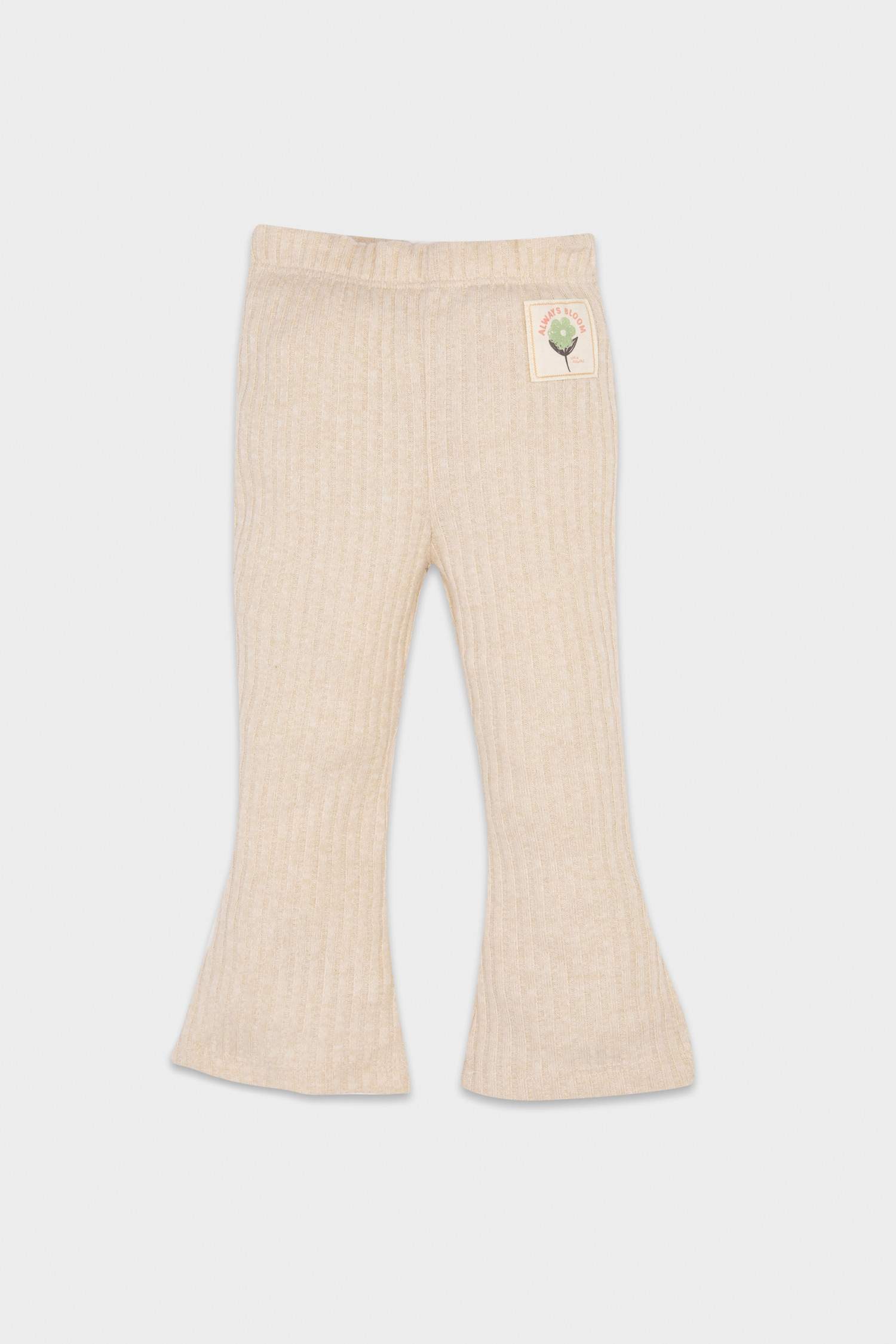 بنطلون ستريج بناتي مضلع برجل واسع