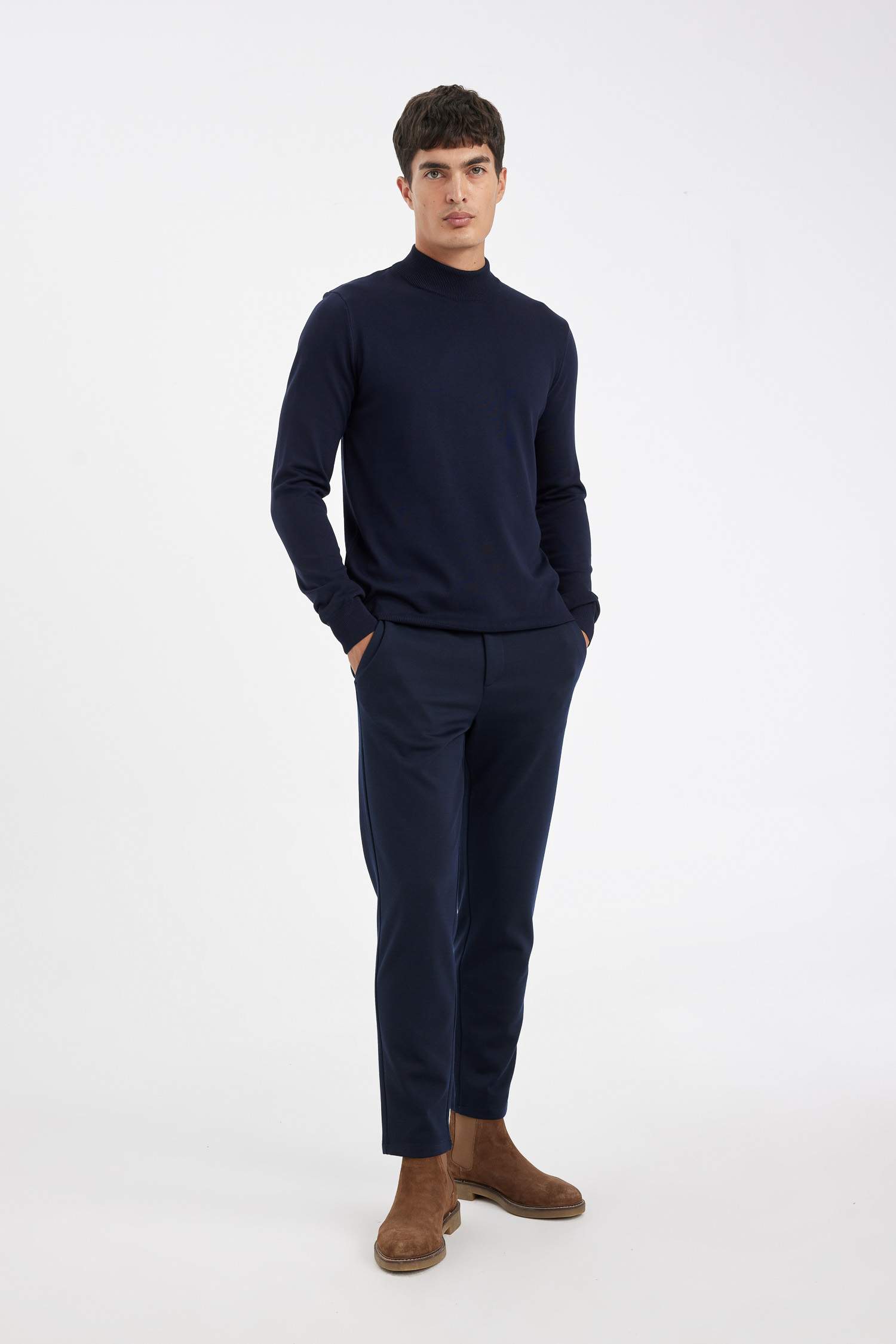 Jogger Yazlık Kumaş Pantolon Basic Düz Cepli Düz Paça